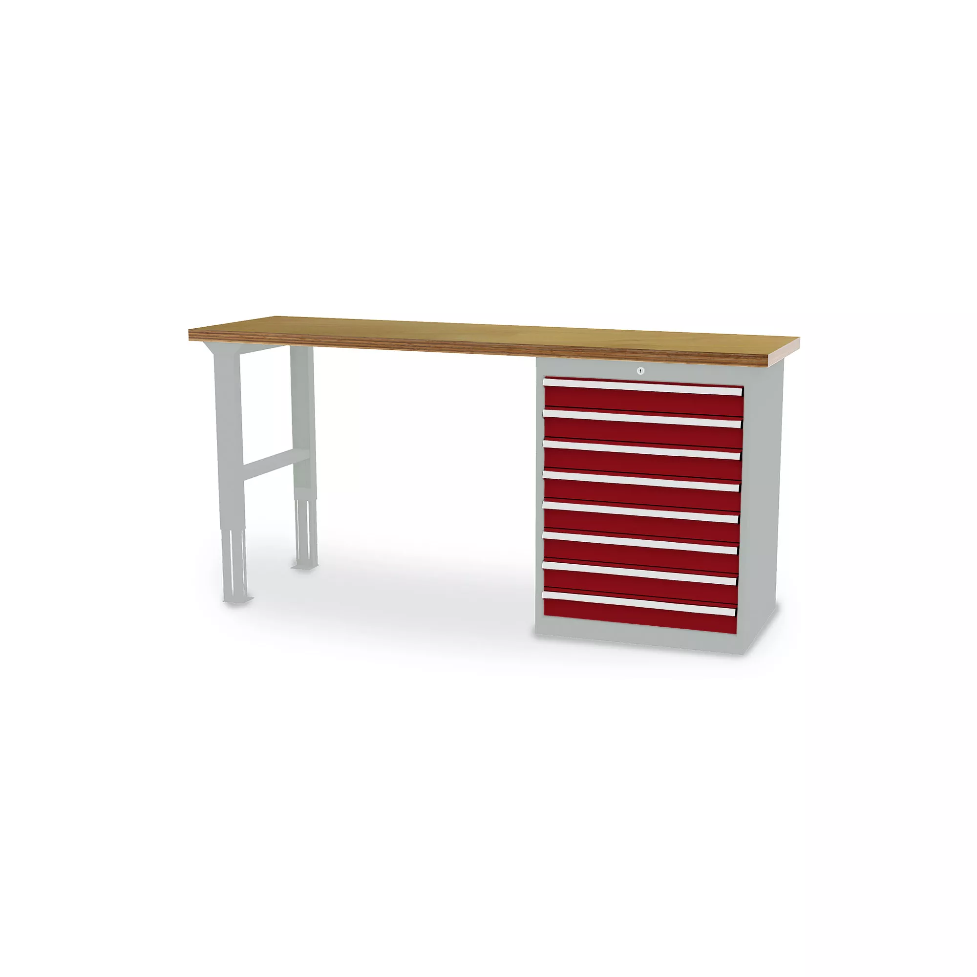 Établi professionnel - 8 tiroirs - 2000 x 600 x 960 mm (L x P x H)