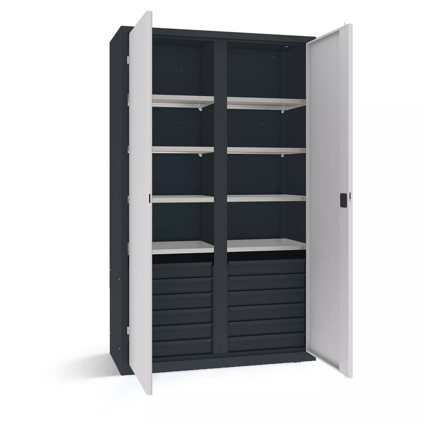 Werkstattschrank Schwerlast 12 Auszüge 6 Fachböden Breite 120 cm