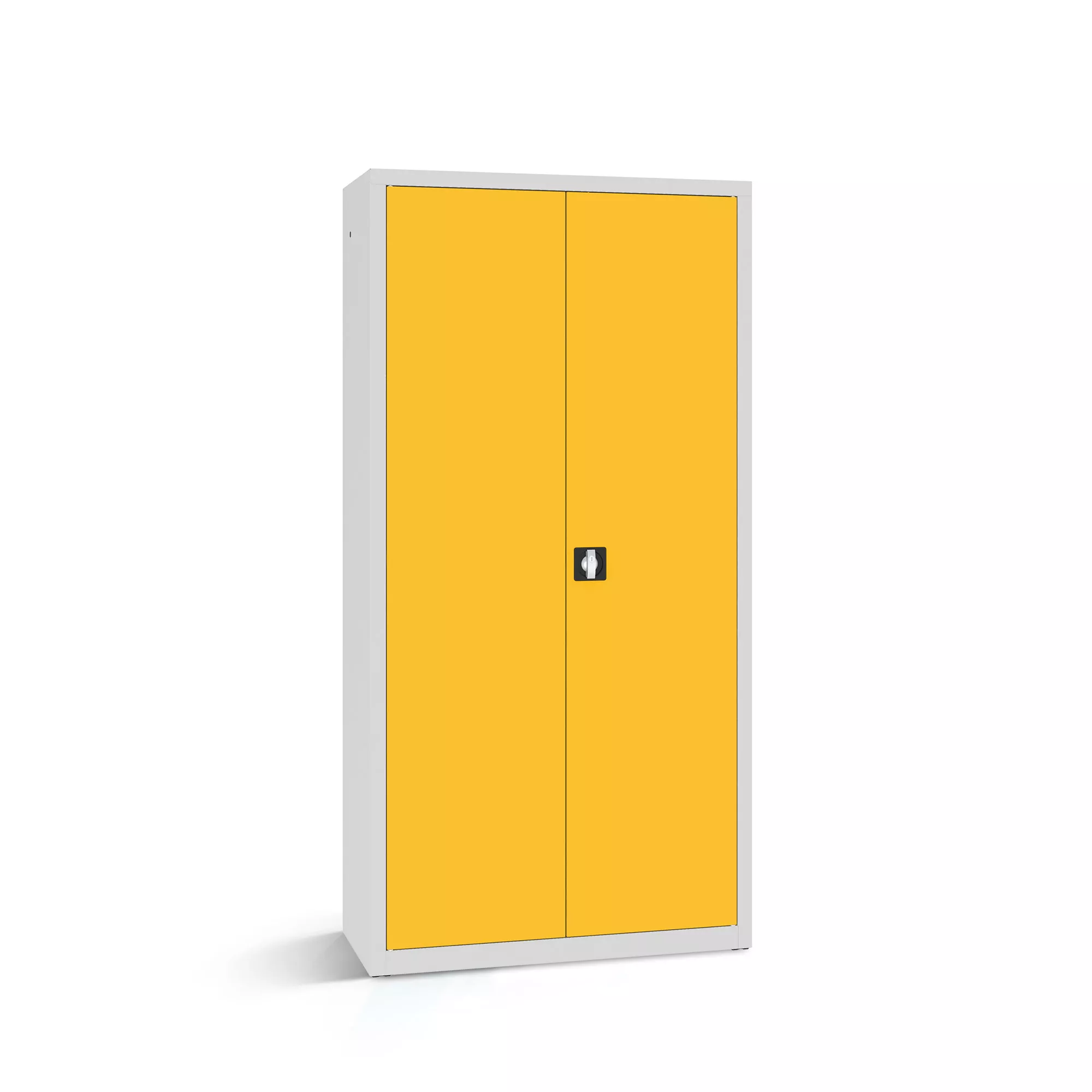 Armoire de bureau métallique - étagères, tringle - 100 cm de largeur