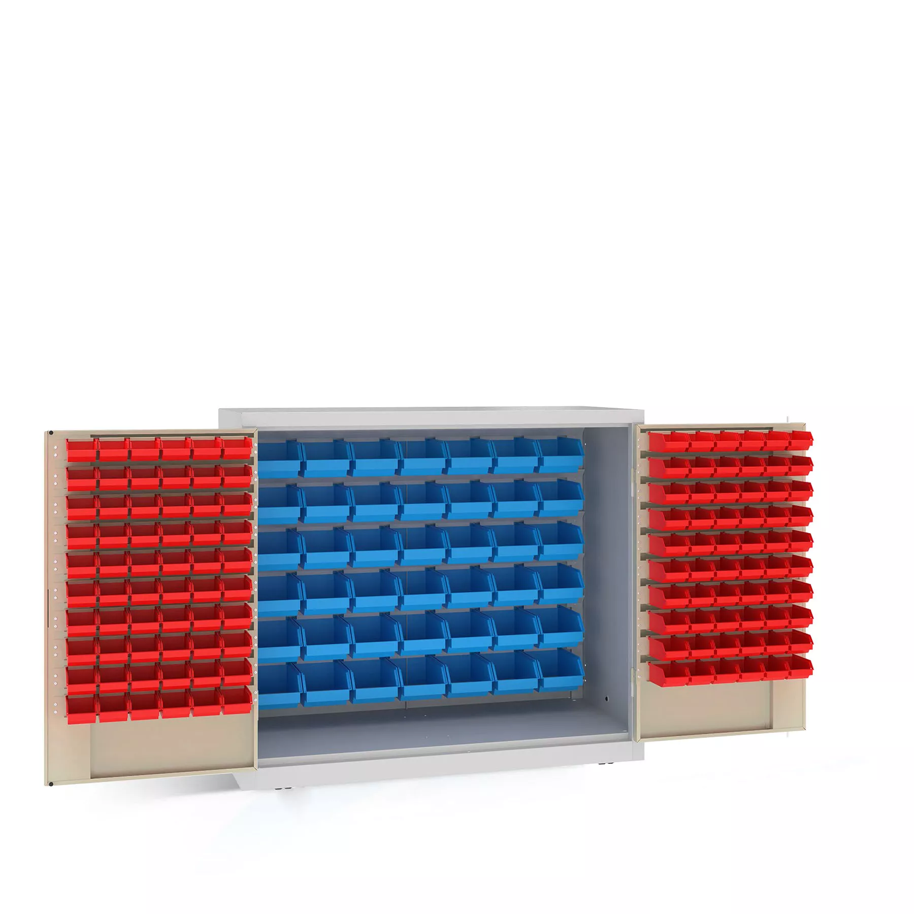 Heavy-duty workshop cabinet with storage boxes 104 x 120