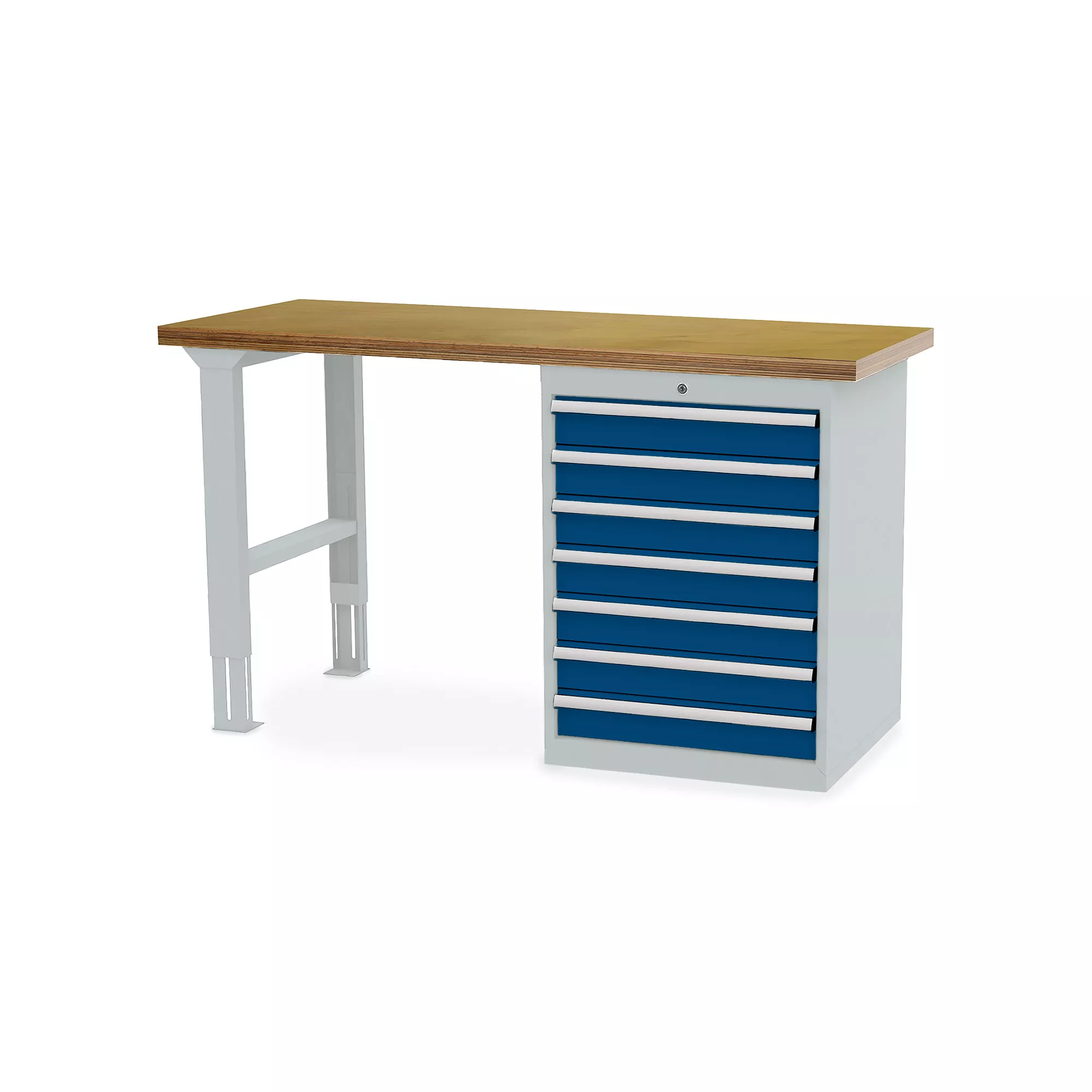 Établi professionnel - 7 tiroirs - 1500 x 600 x 860 mm (L x P x H)