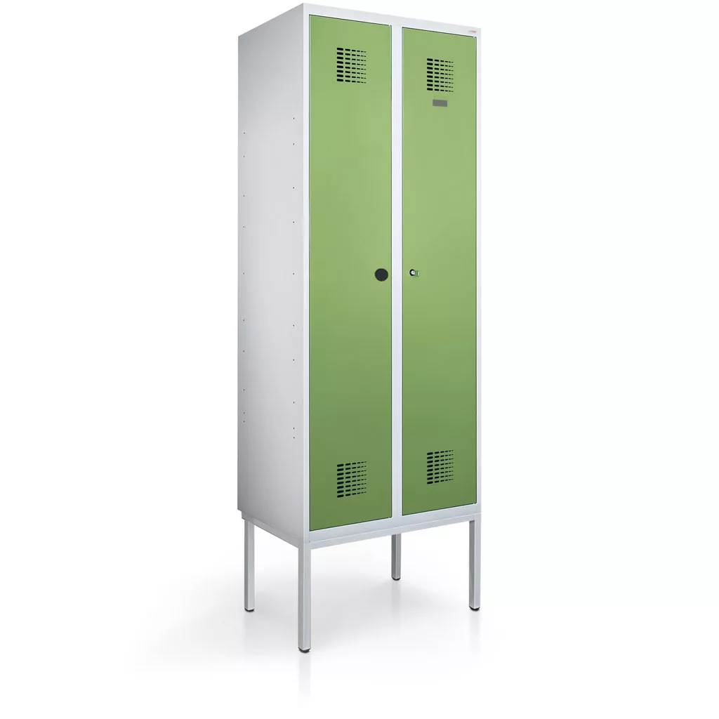 Vestiaire métallique 2 portes - penderie, 60 cm de largeur