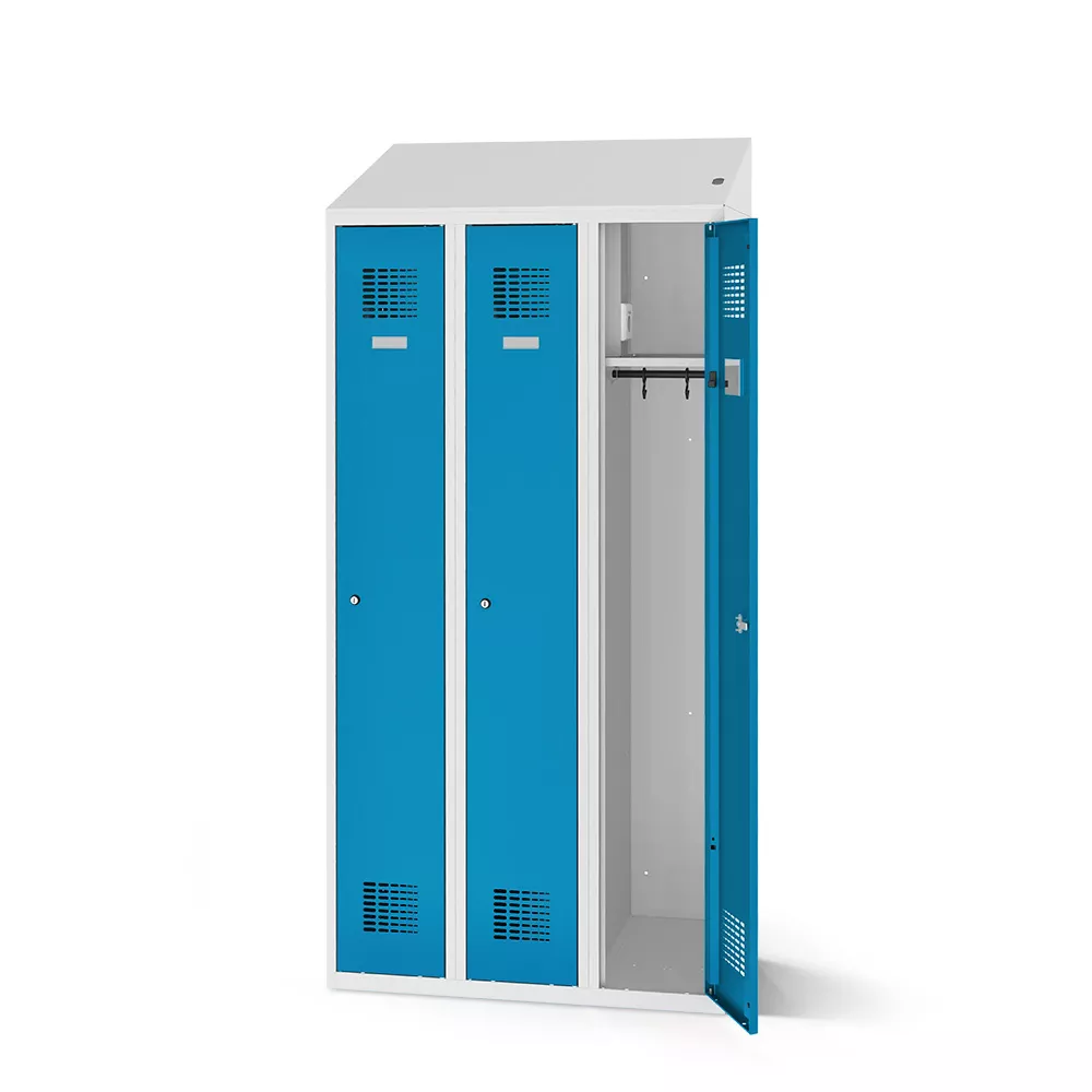 Clothes locker with charging function 3 doors width 90 cm