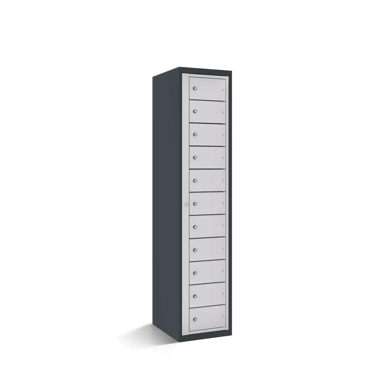 Compartment cabinet with central door 11 compartments