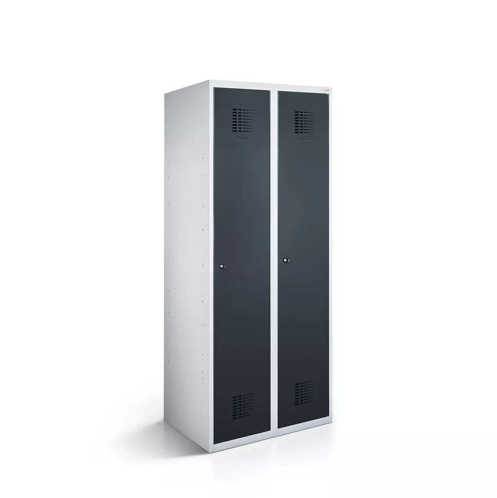 Vestiaire métallique 2 portes - 80 cm de largeur
