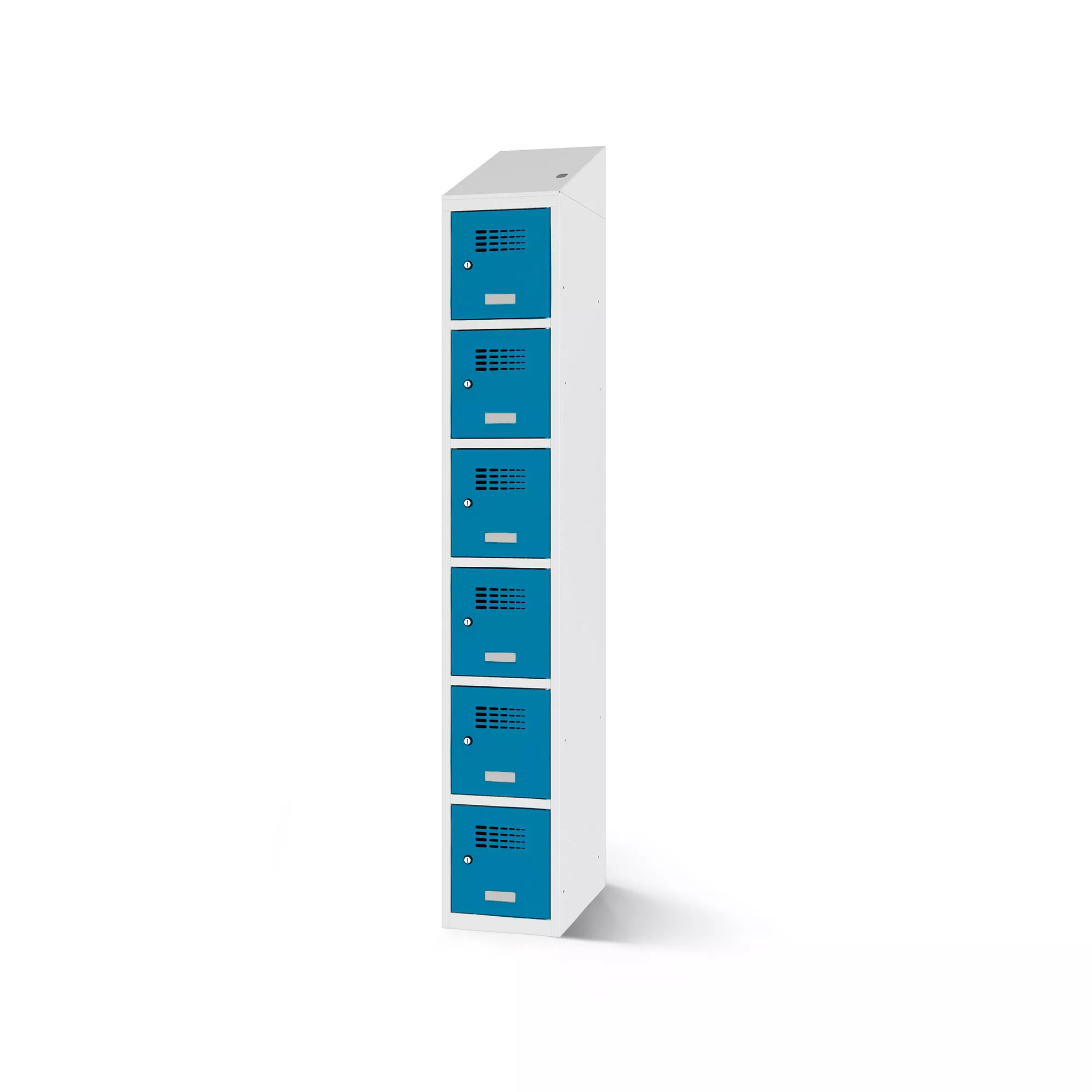 Vestiaire multicases 6 compartiments avec fonction de recharge - 30 cm de largeur