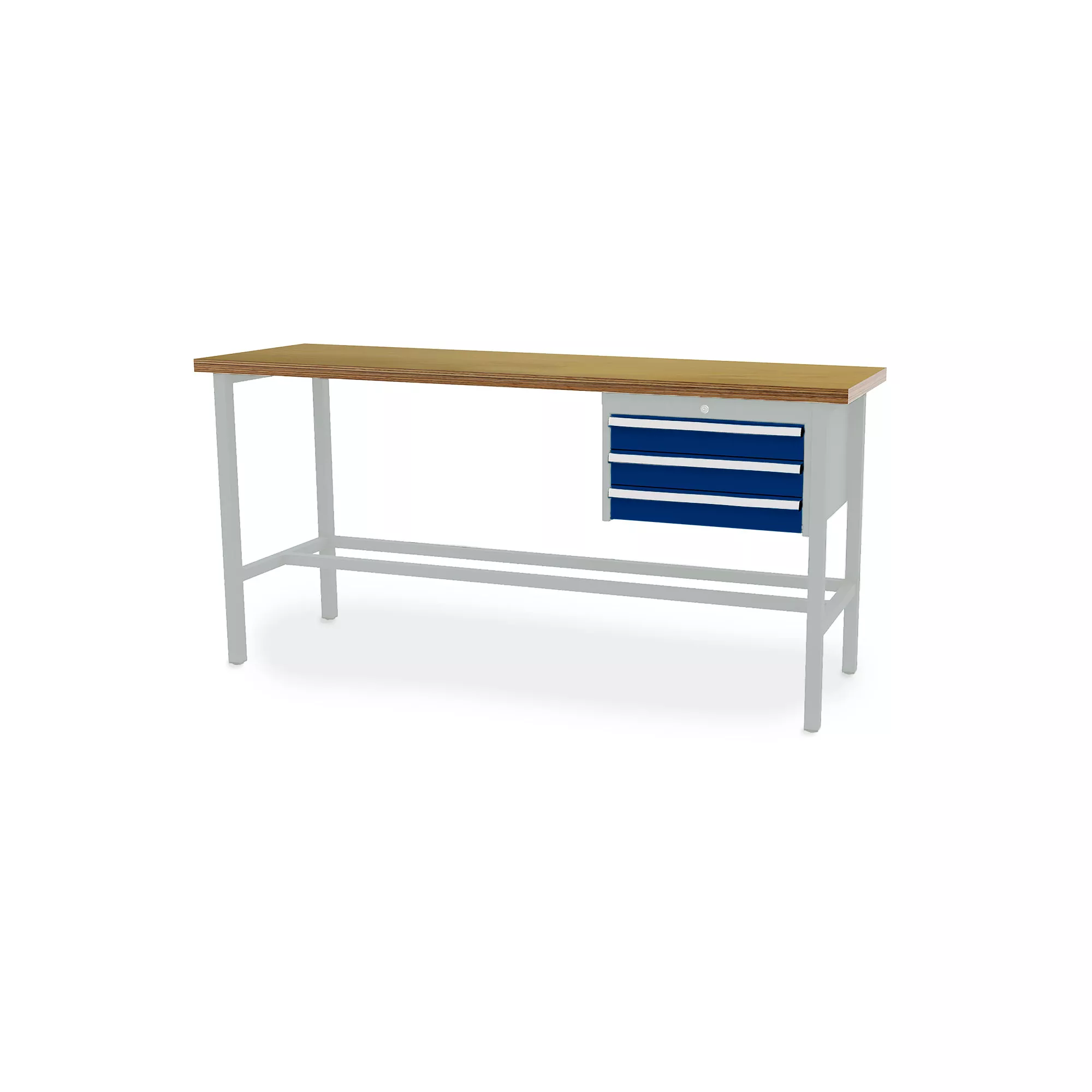 Workshop workbench - 3 drawers - 2000 x 600 x 960 mm (W x D x H)