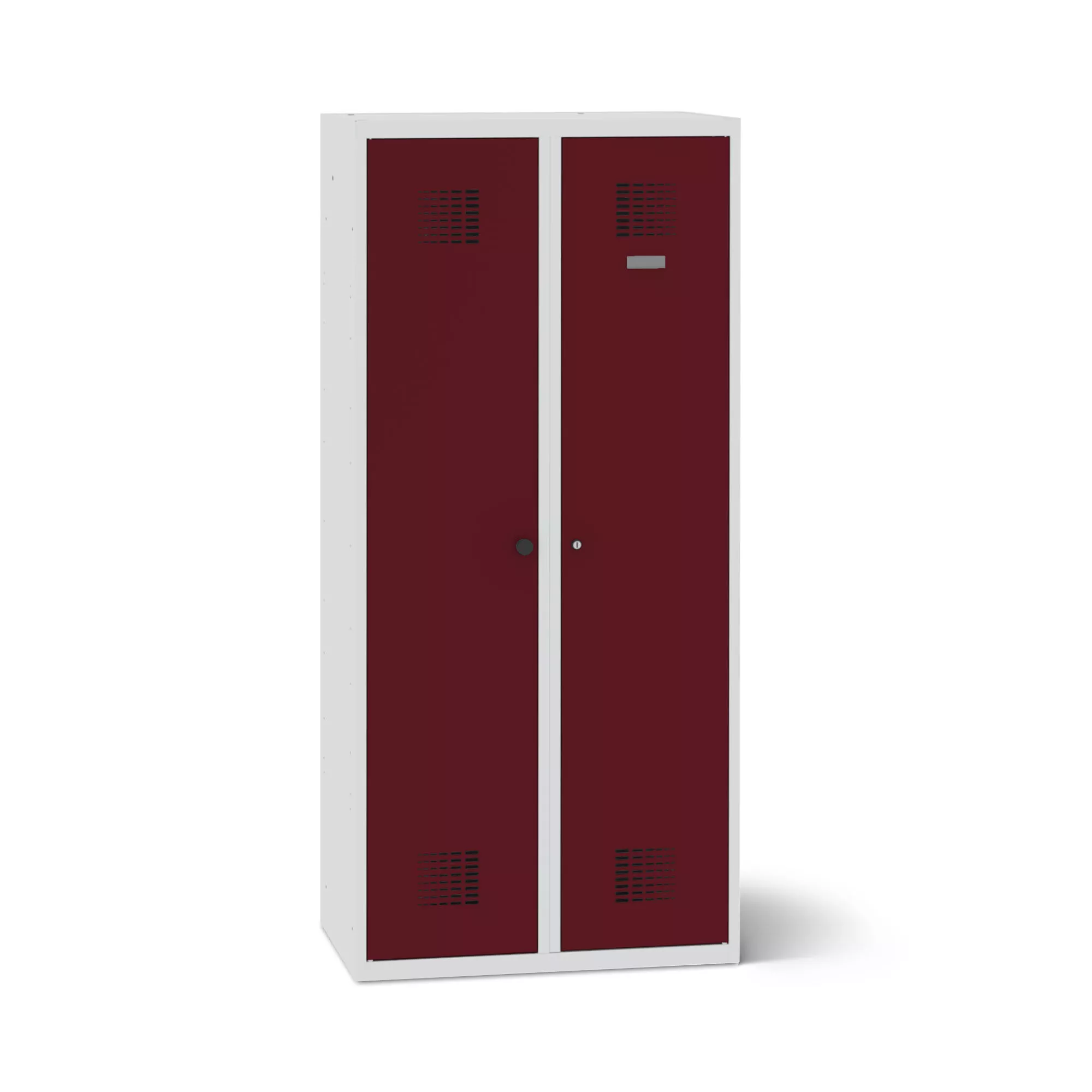 Vestiaire métallique 2 portes - penderie, 80 cm de largeur
