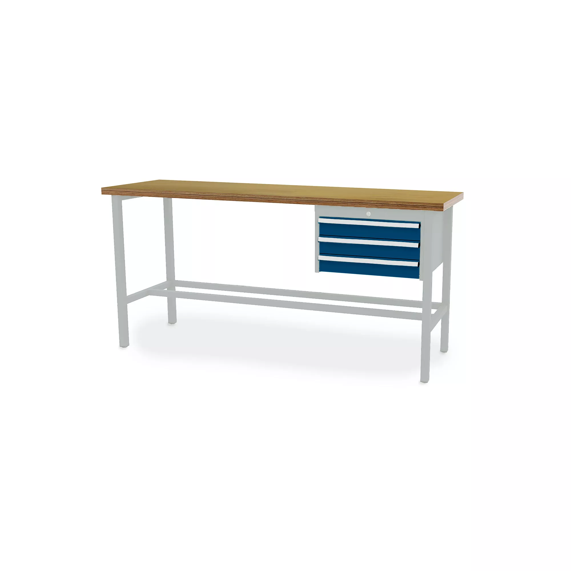 Table de travail d'atelier - 3 tiroirs - 2000 x 600 x 960 mm (L x P x H)
