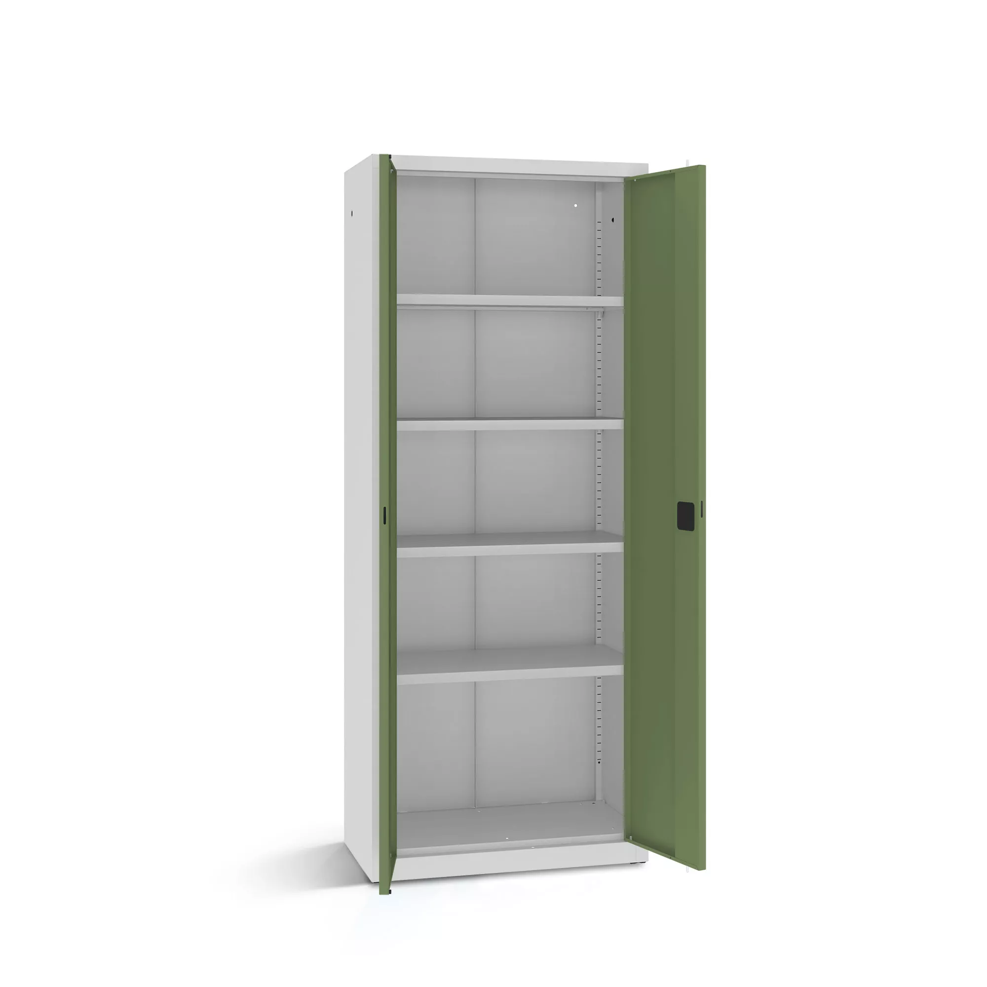 Metal office cabinet - 4 shelves - 80 cm wide