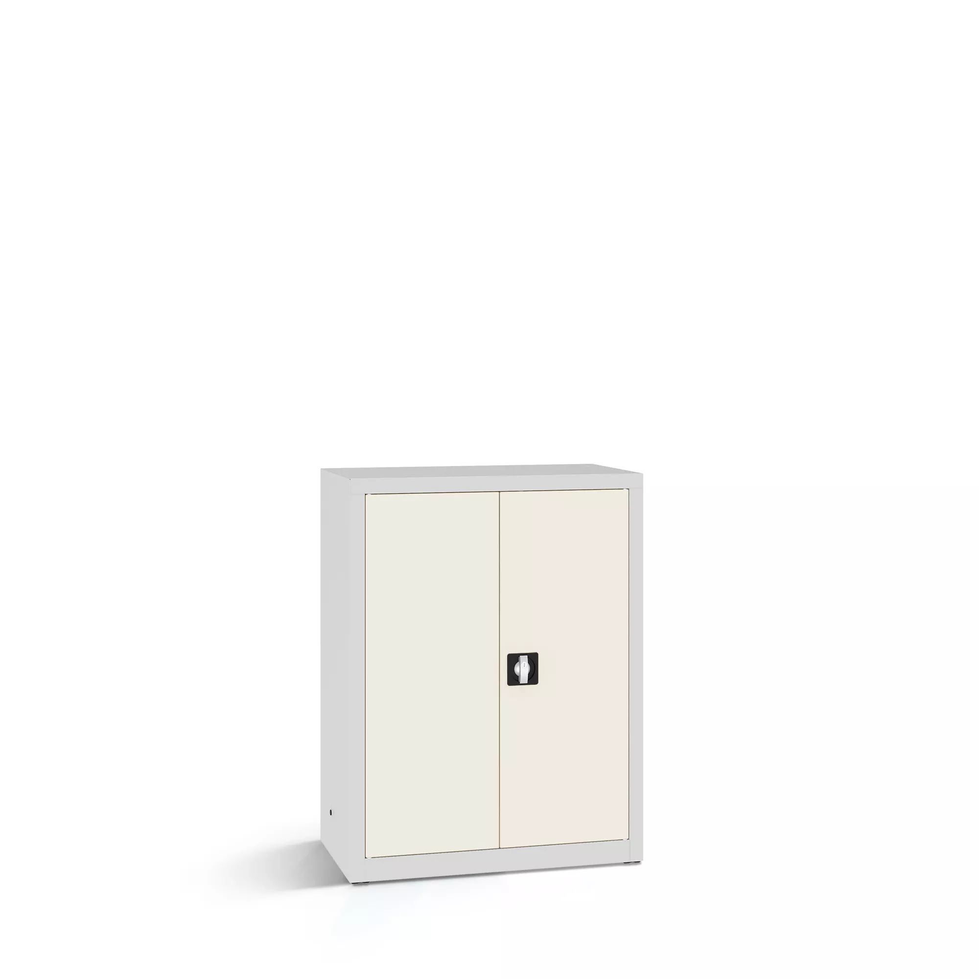 Armoire basse métallique avec étagères - 80 cm de largeur