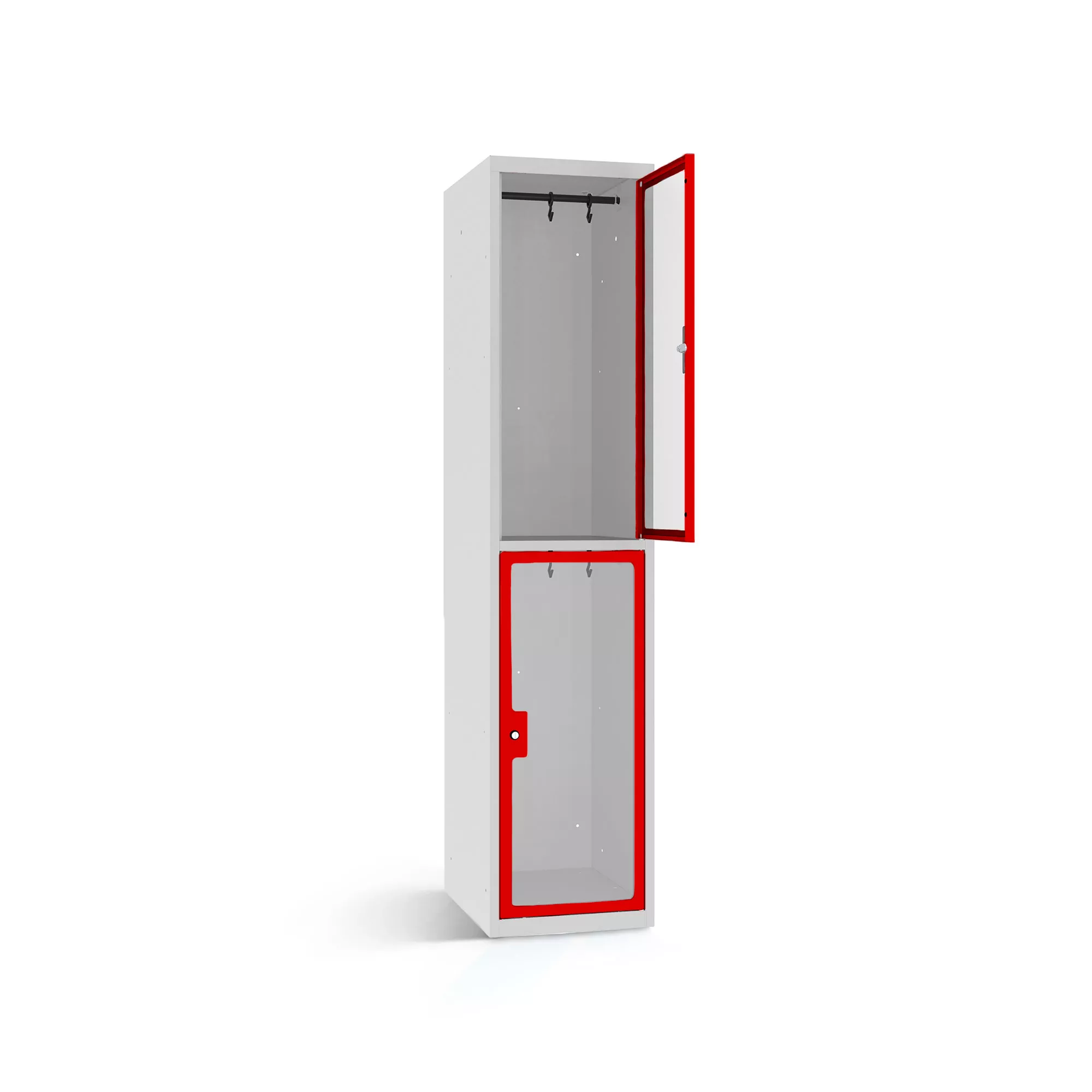 Wardrobe locker 2 plexiglass doors width 40 cm