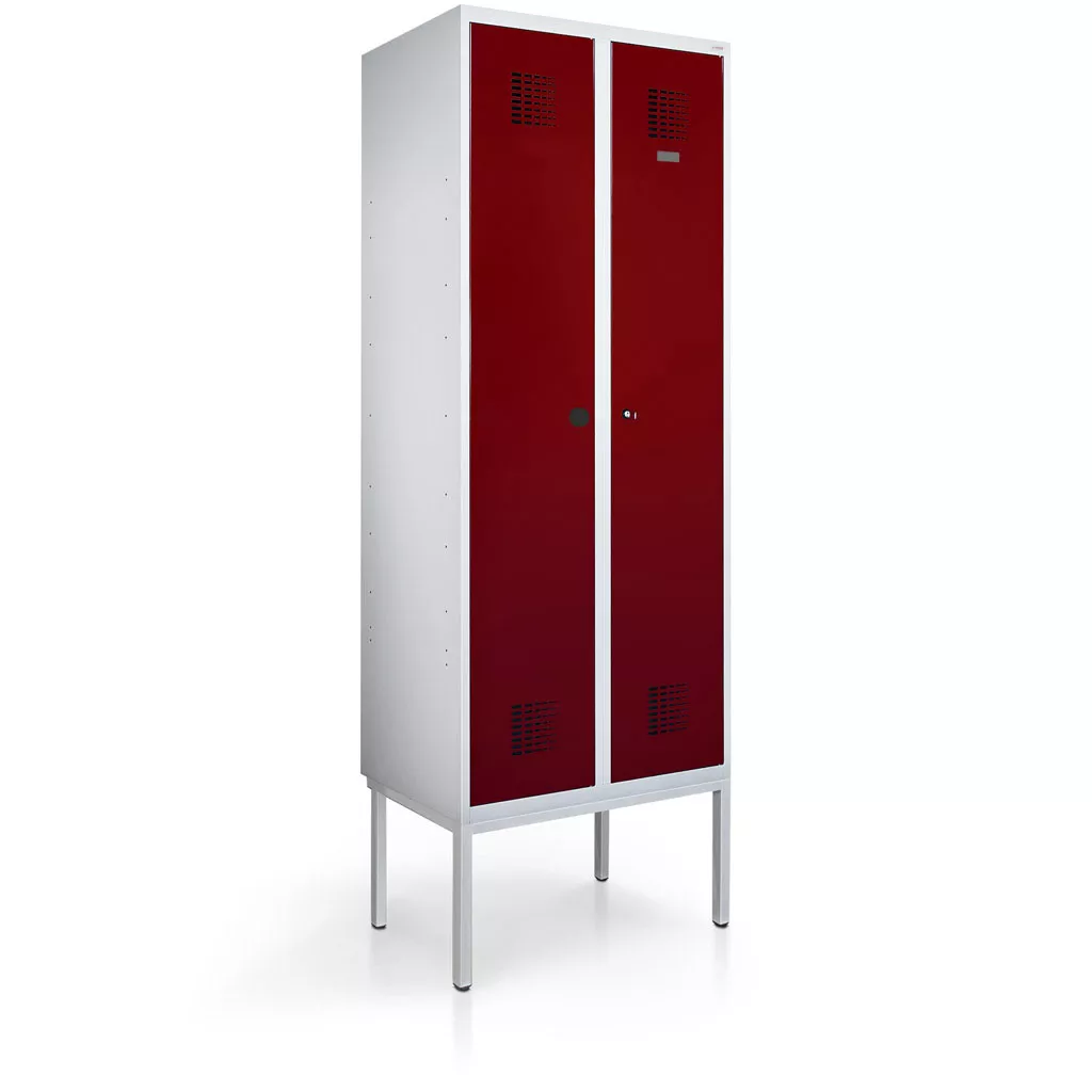 Vestiaire métallique 2 portes - penderie, 80 cm de largeur