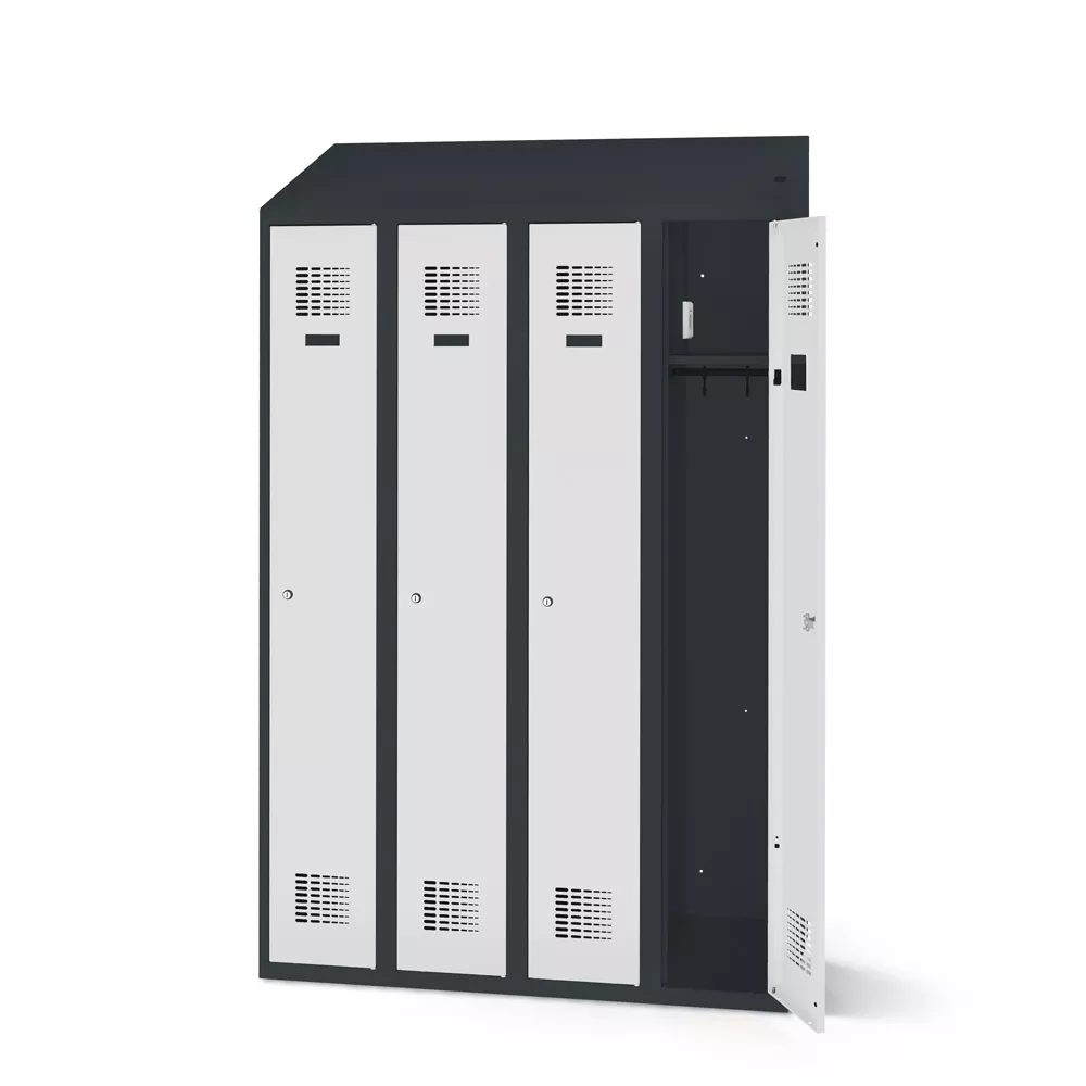 Clothes locker with charging function 4 doors width 120 cm