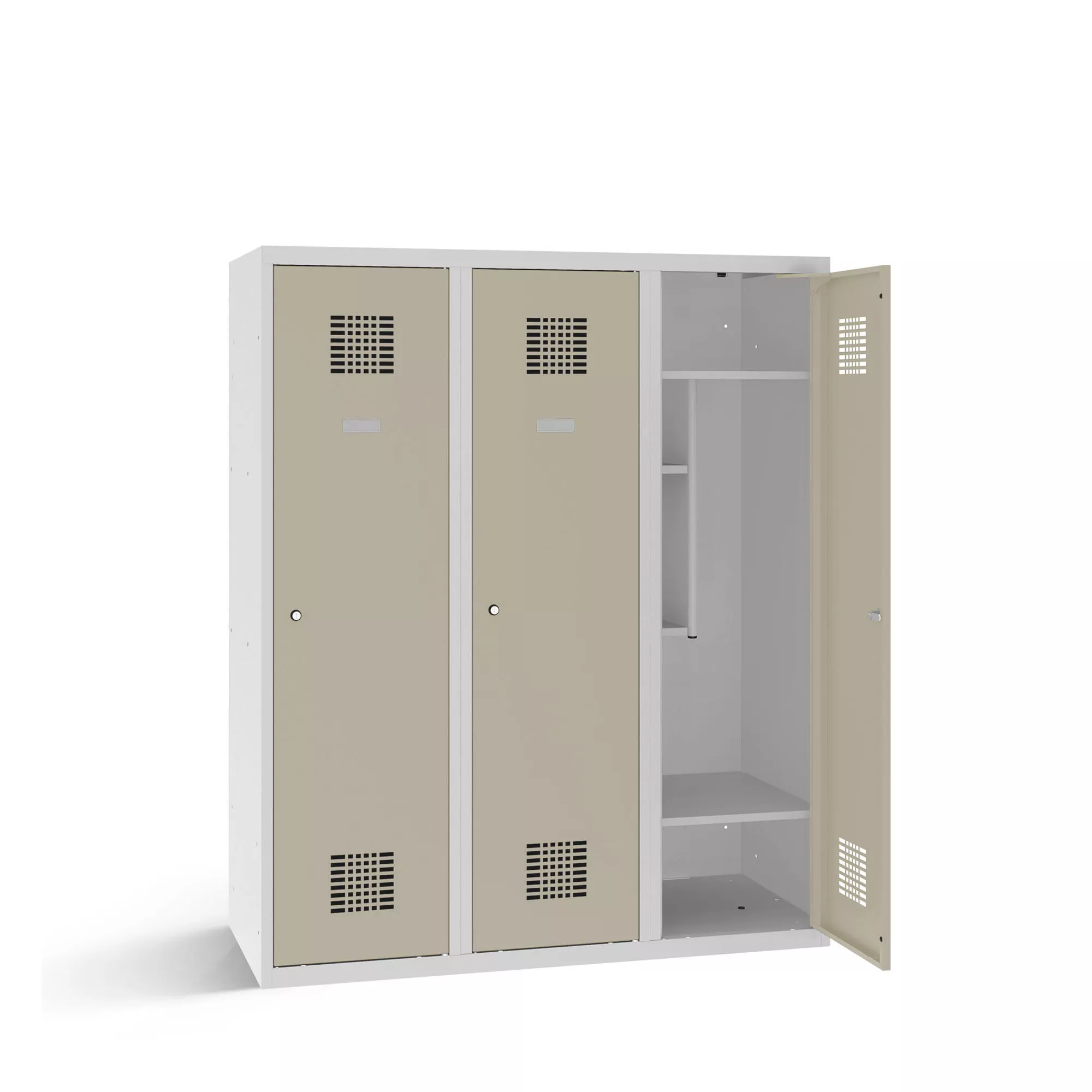 Lockers for children 3 doors width 120 cm