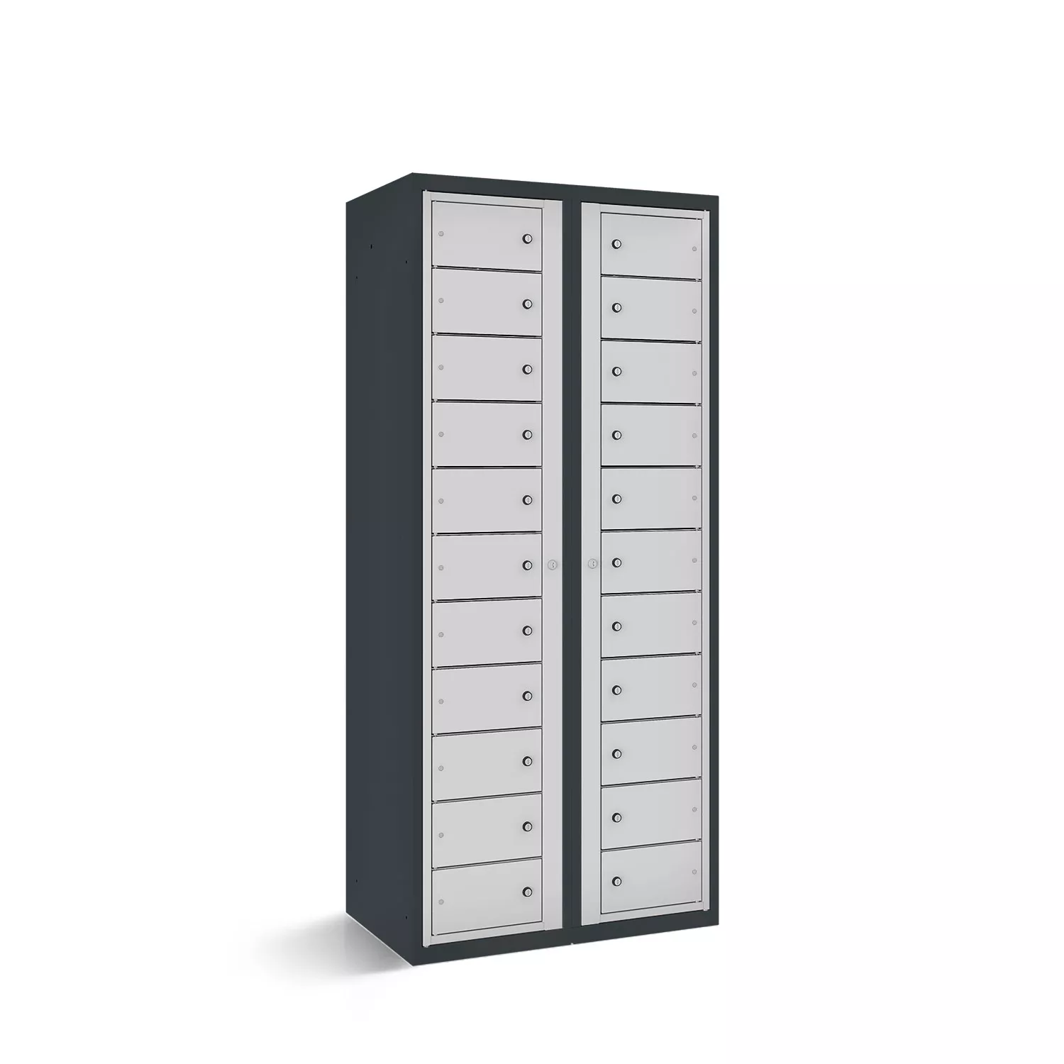 Compartment cabinet with central doors 22 compartments