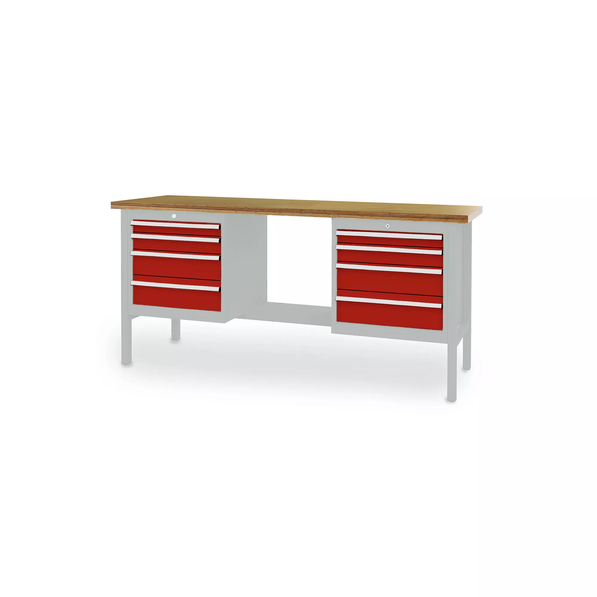 Établi professionnel - 8 tiroirs - 2000 x 600 x 960 mm (L x P x H)