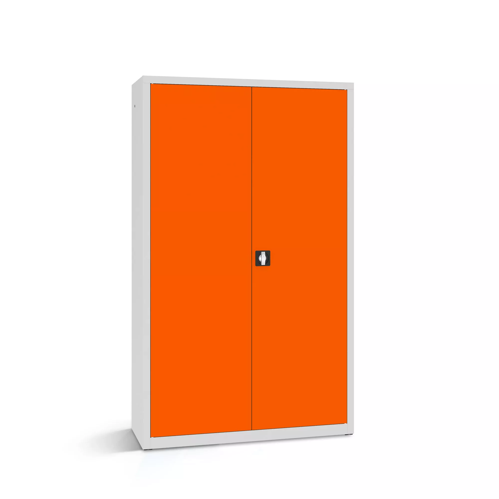 Metal office cabinet - shelves rail - 120 cm wide