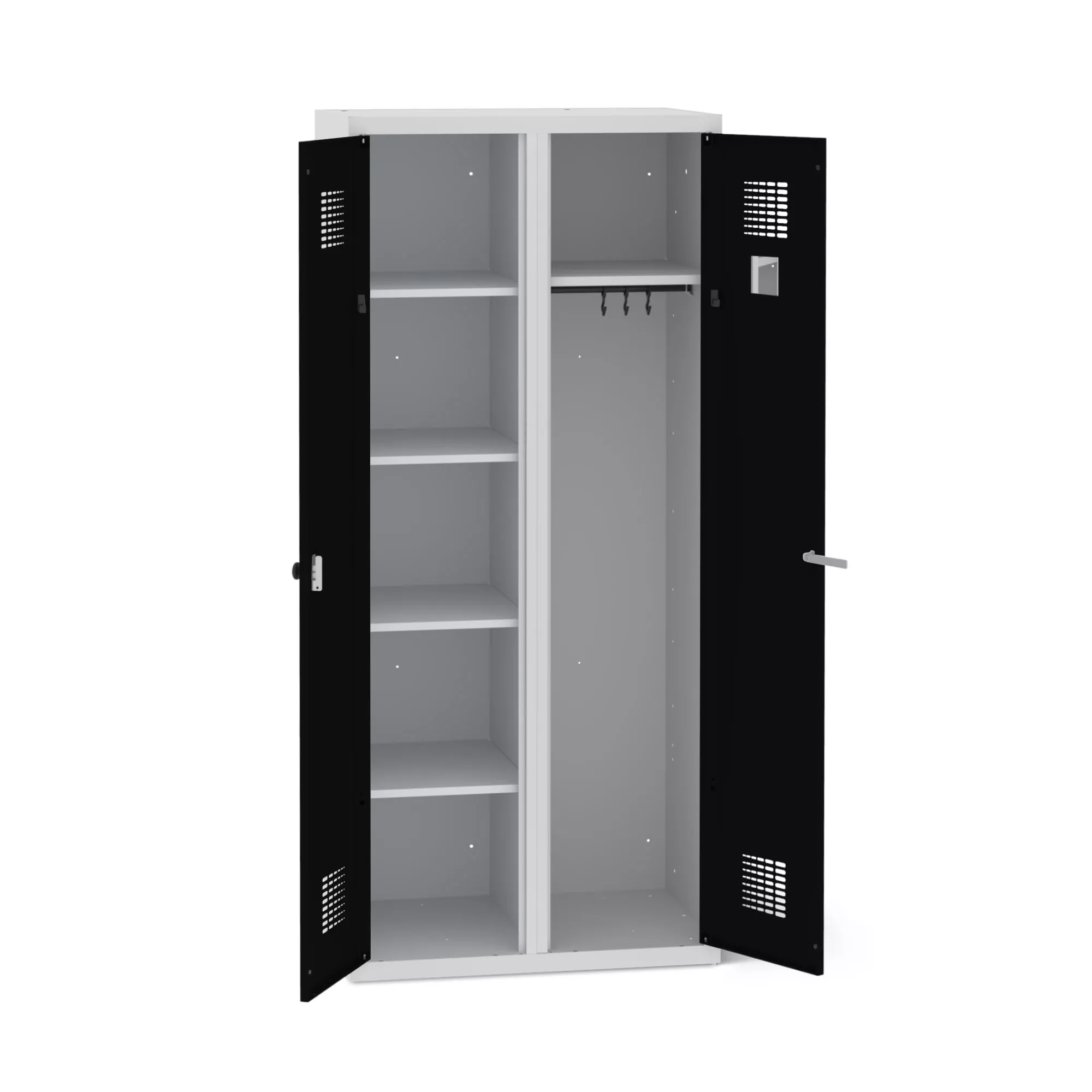 Vestiaire métallique 2 portes - 80 cm de largeur