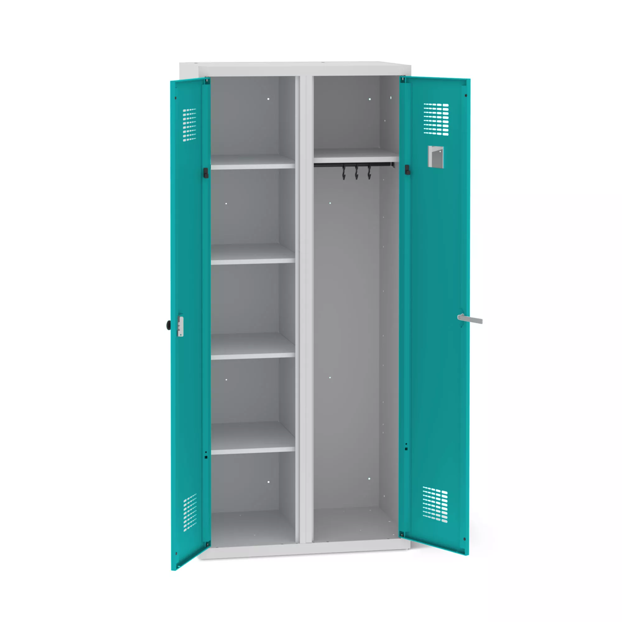 Vestiaire métallique 2 portes - 60 cm de largeur