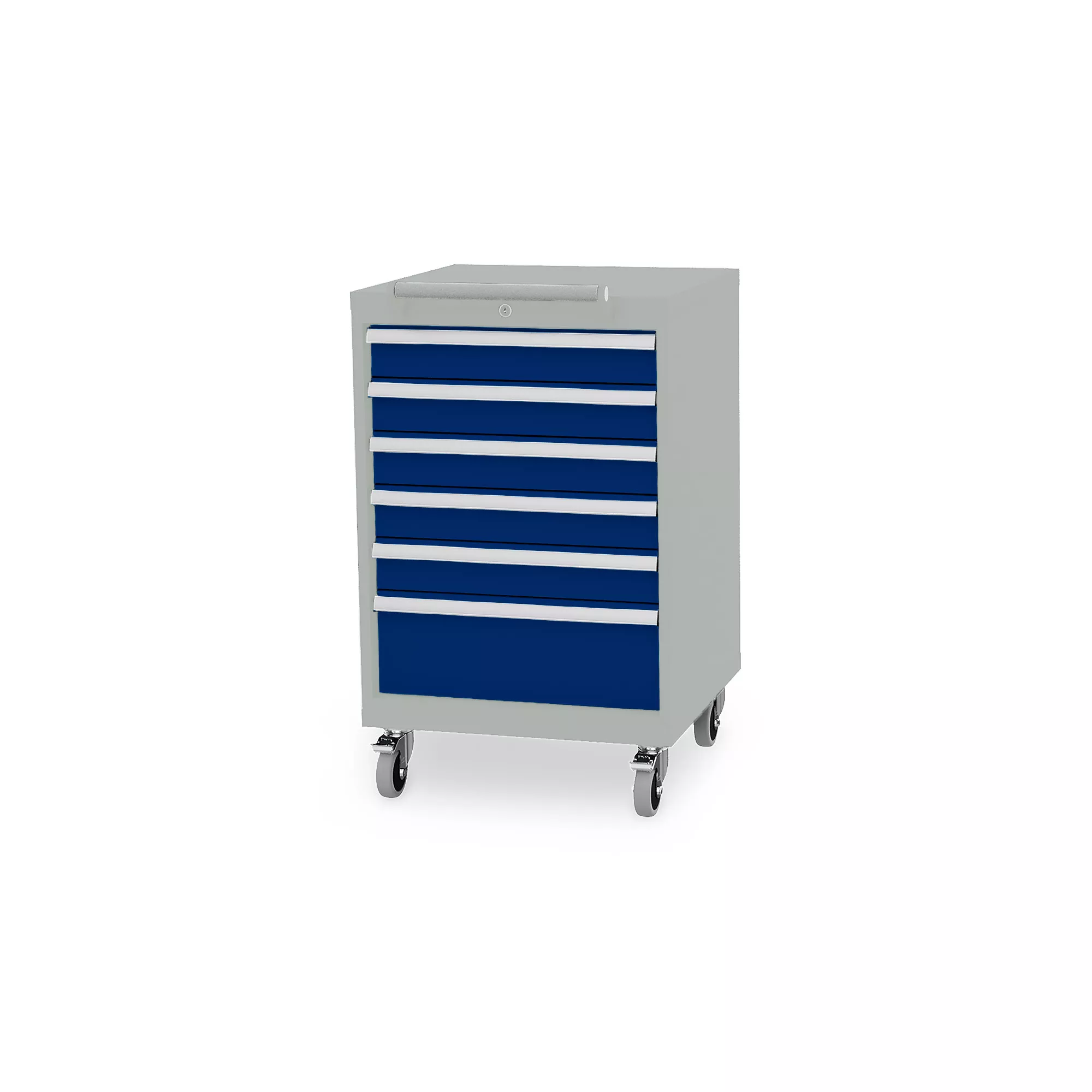 Mobile pedestal - 6 drawers - 99 cm high