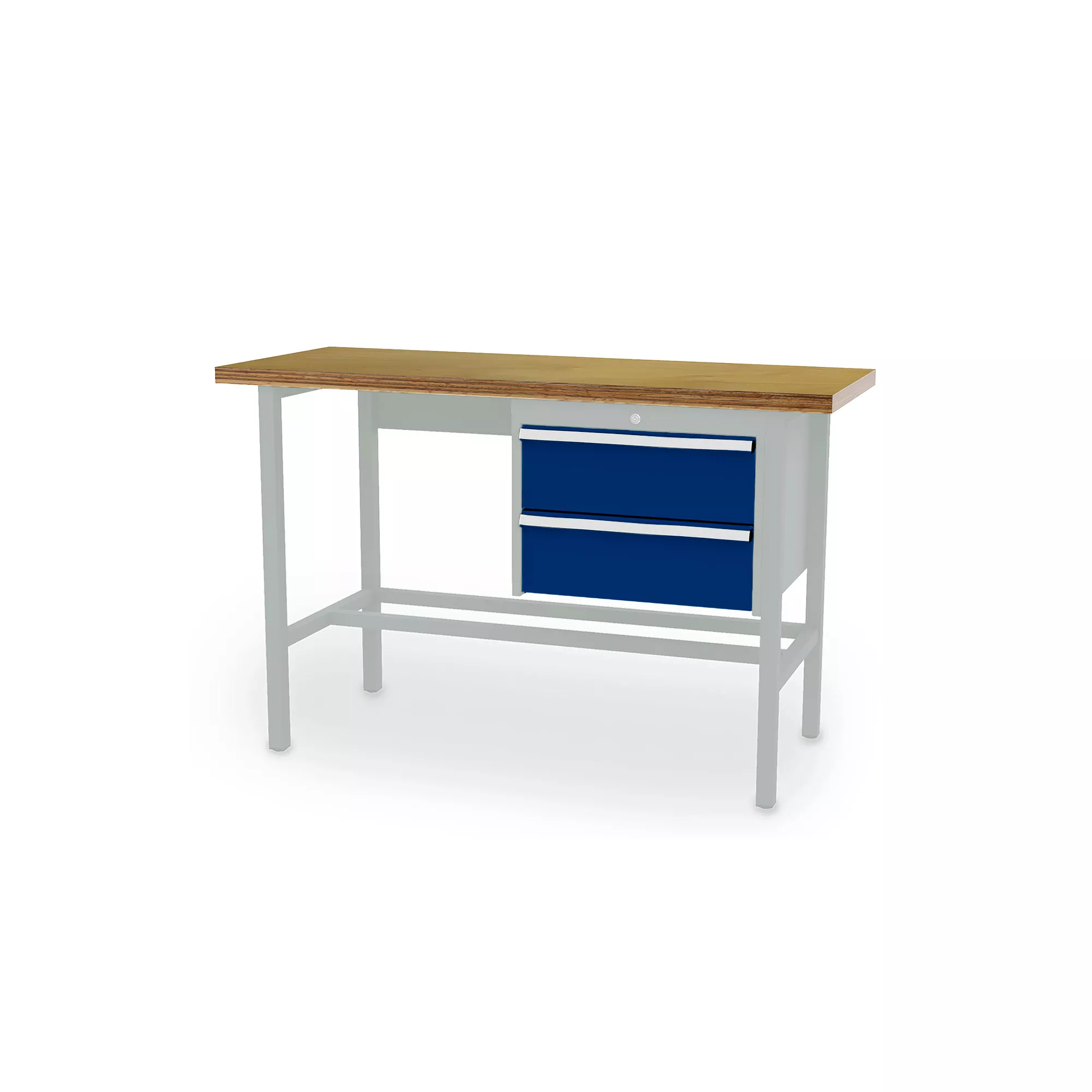 Table de travail d'atelier - 2 tiroirs - 1500 x 600 x 960 mm (L x P x H)