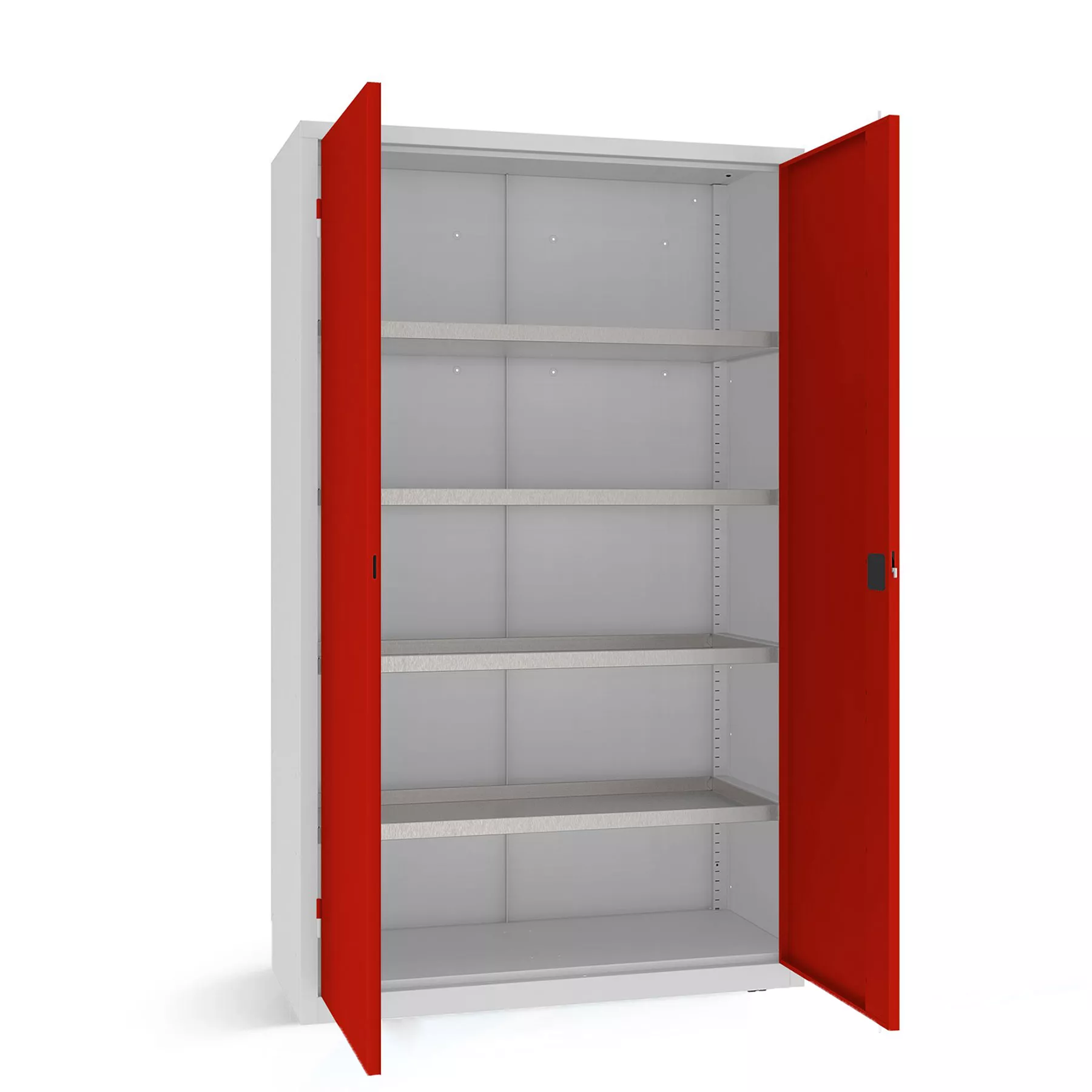 Heavy-duty workshop cabinet with shelves 199 x 120