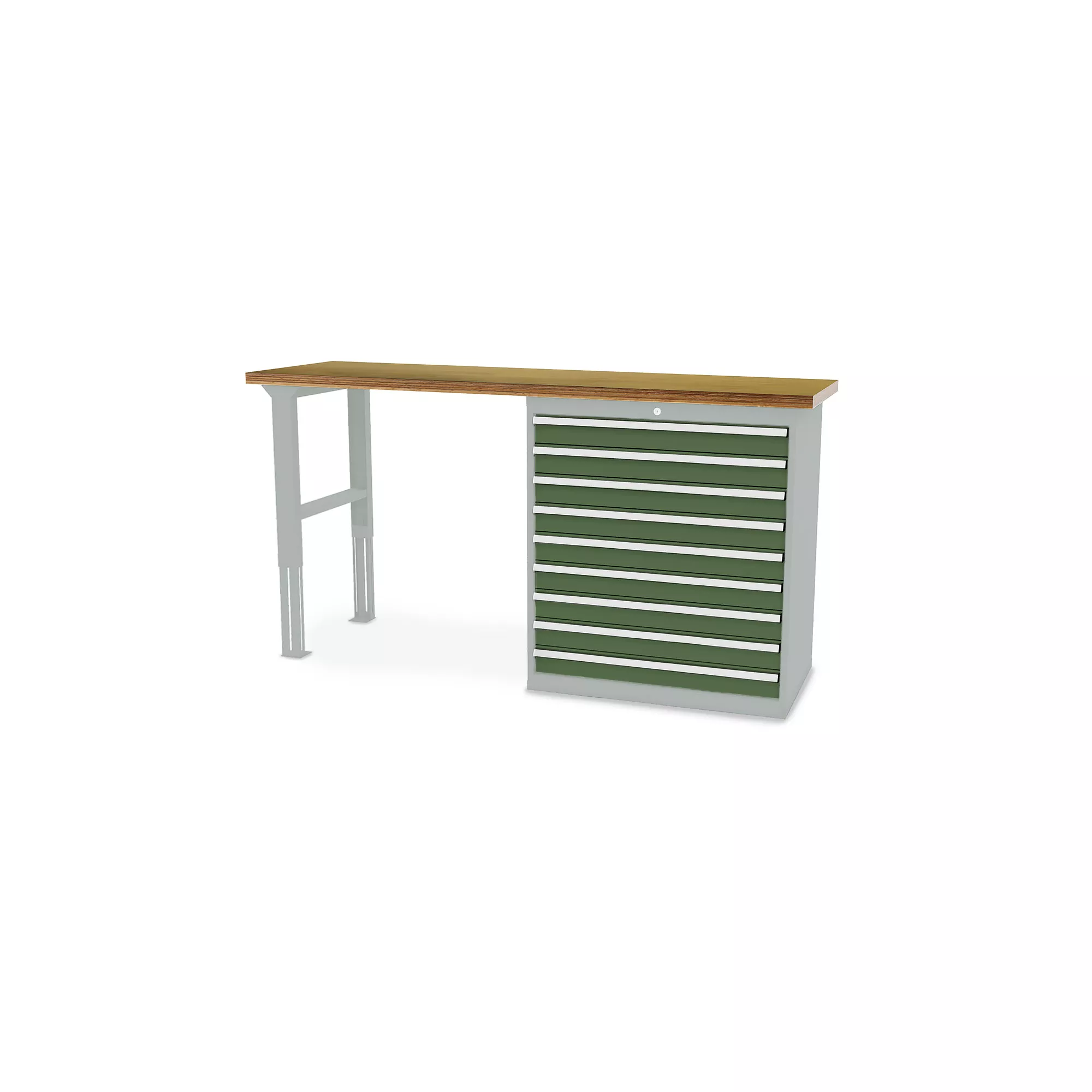 Établi professionnel - 9 tiroirs extra-larges - 2000 x 600 x 1060 mm (L x P x H)