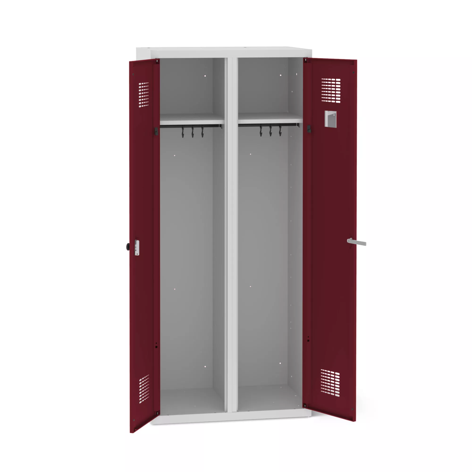 Vestiaire métallique 2 portes - penderie, 80 cm de largeur