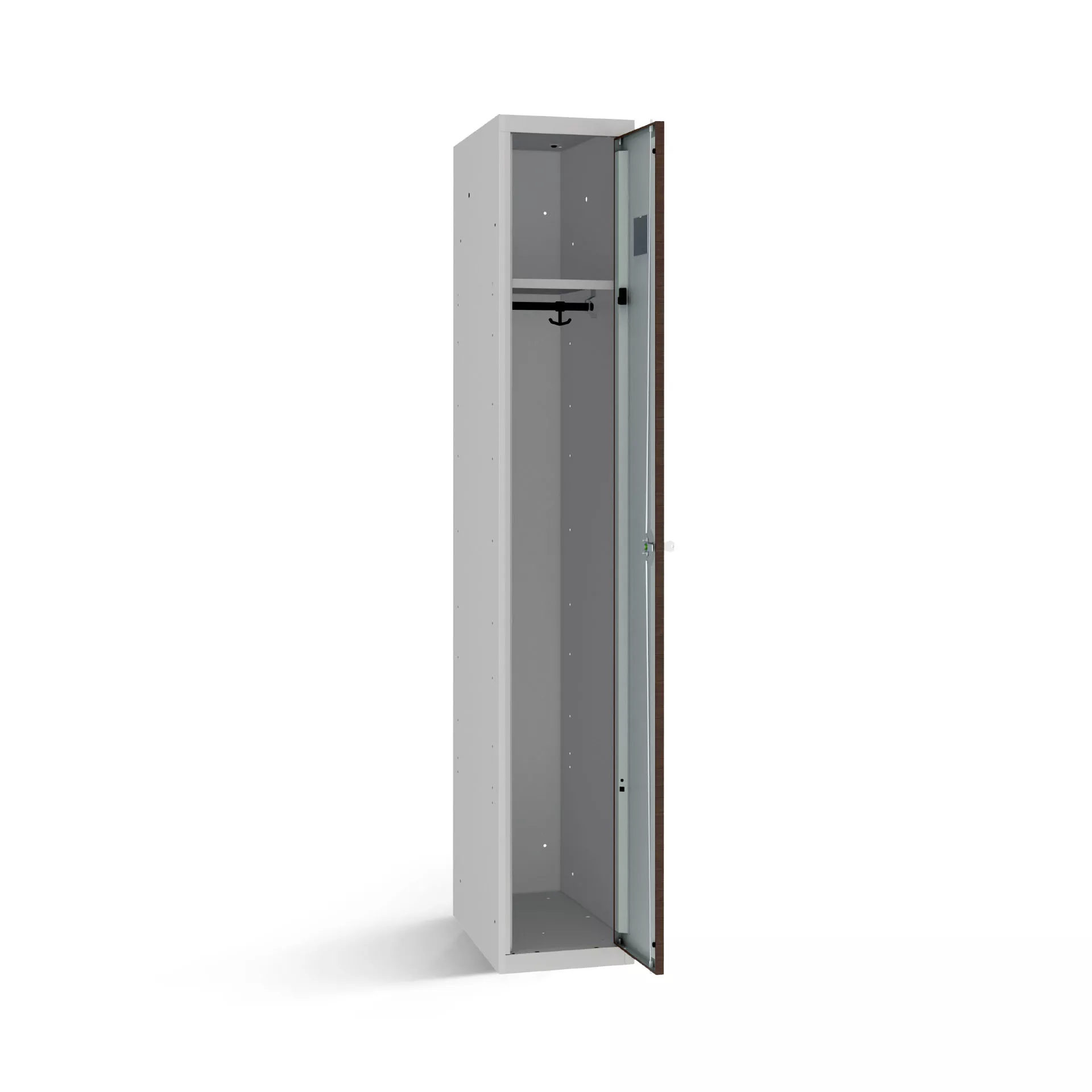 Armoire vestiaire, 1 compartiment, socle court.