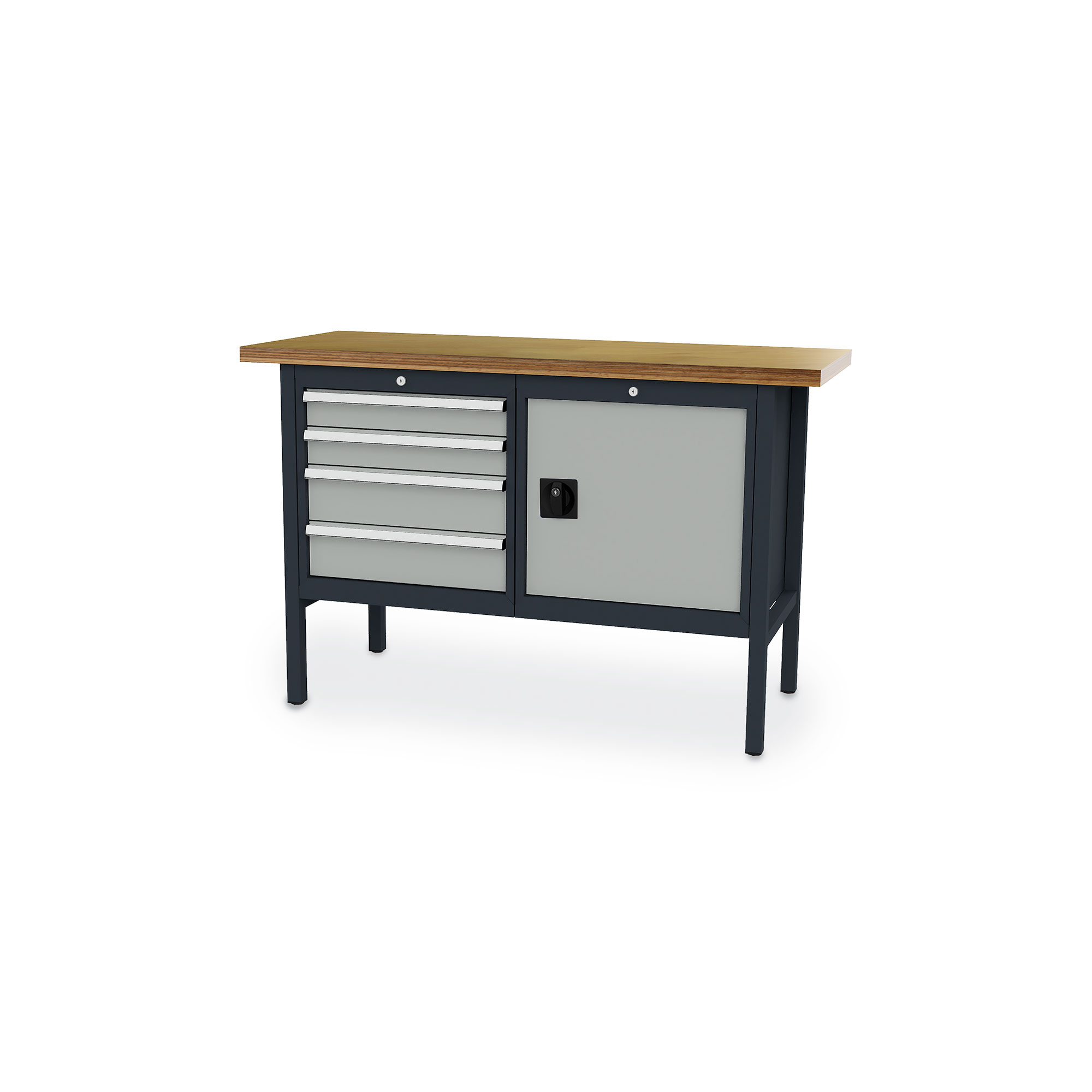 Workbench 4 drawers 1 fach 1500x600x960