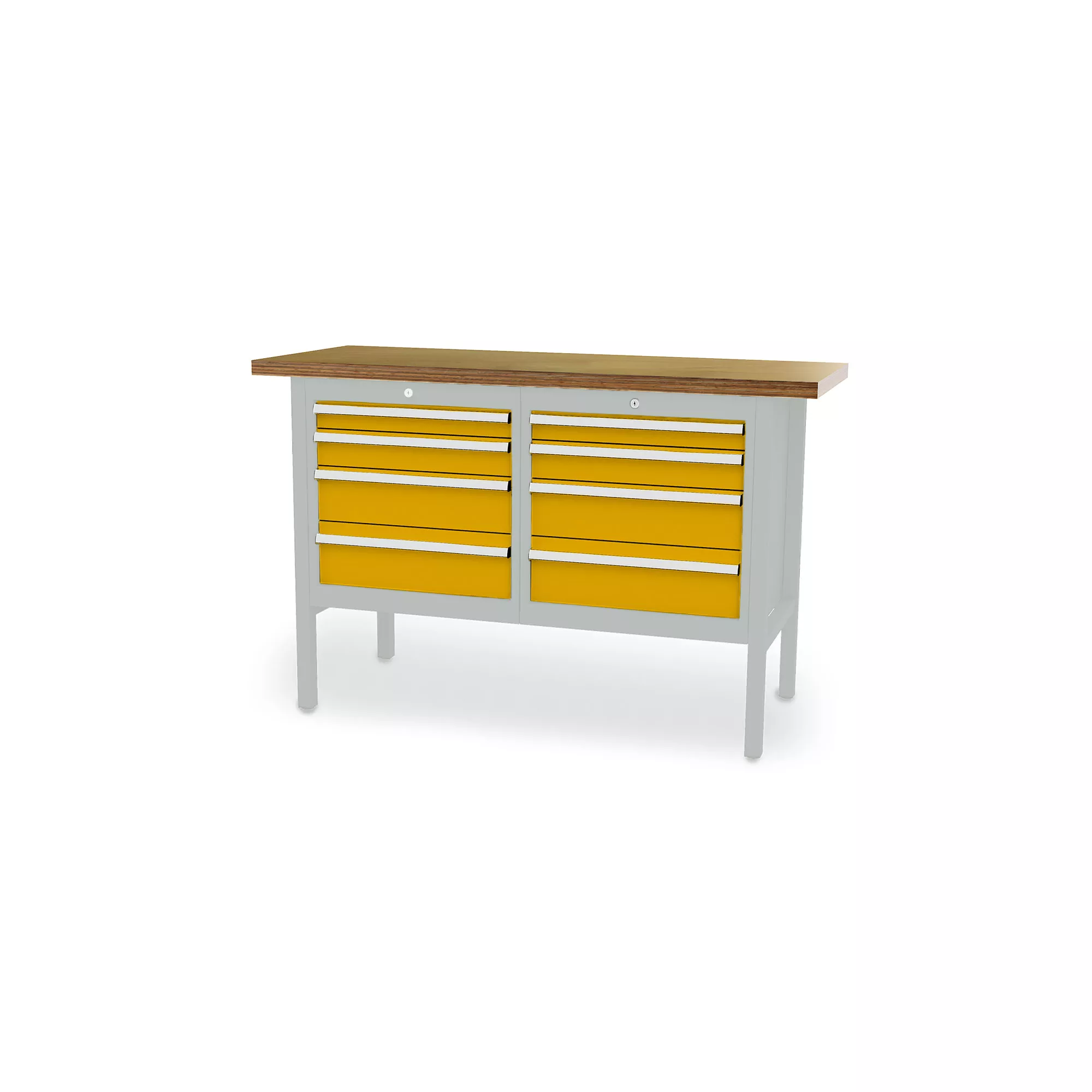 Établi professionnel - 8 tiroirs - 1500 x 600 x 960 mm (L x P x H)