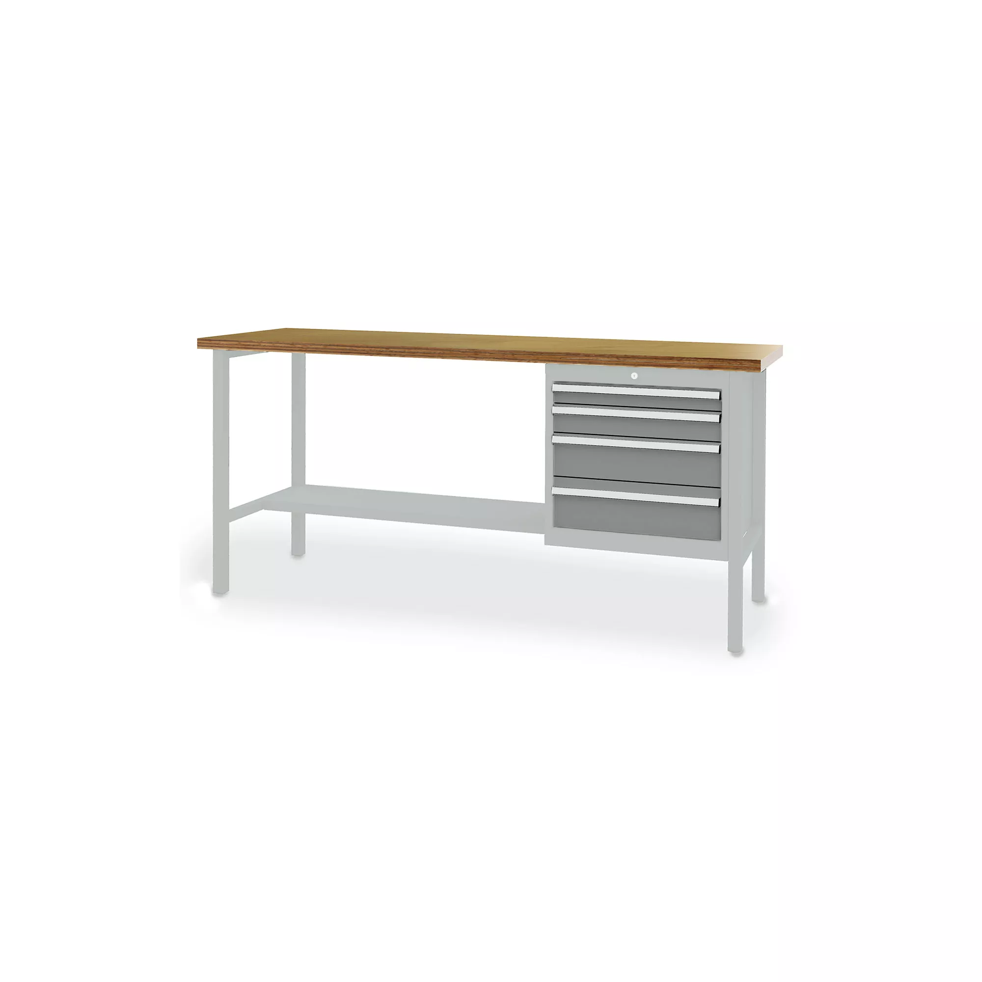 Établi professionnel - 4 tiroirs - 2000 x 600 x 960 mm (L x P x H)
