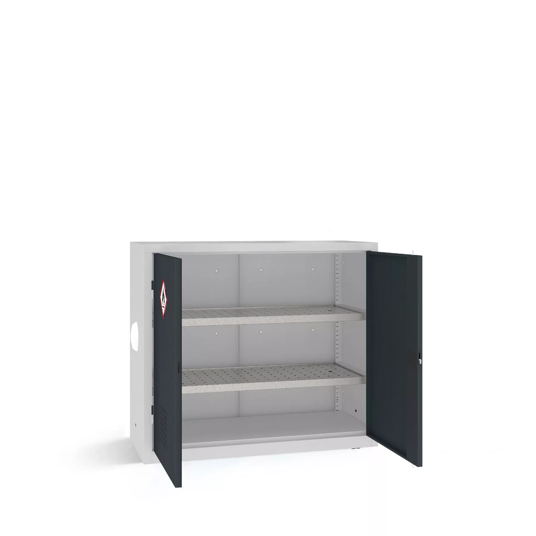 Heavy-duty workshop cabinet for chemicals 104 x 120