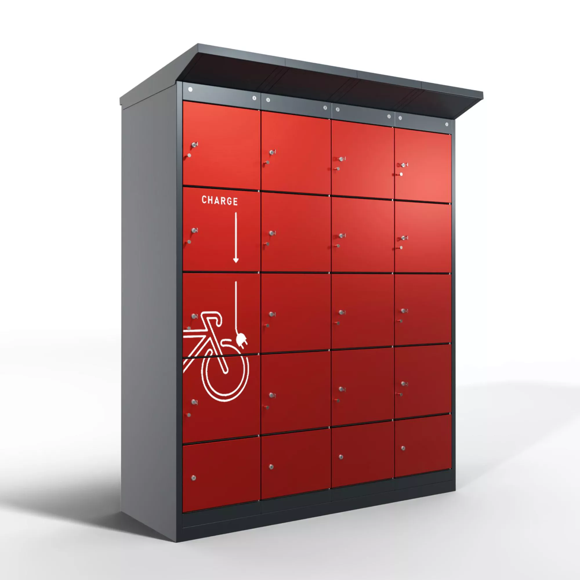 Borne de recharge pour vélos électriques - 16 compartiments
