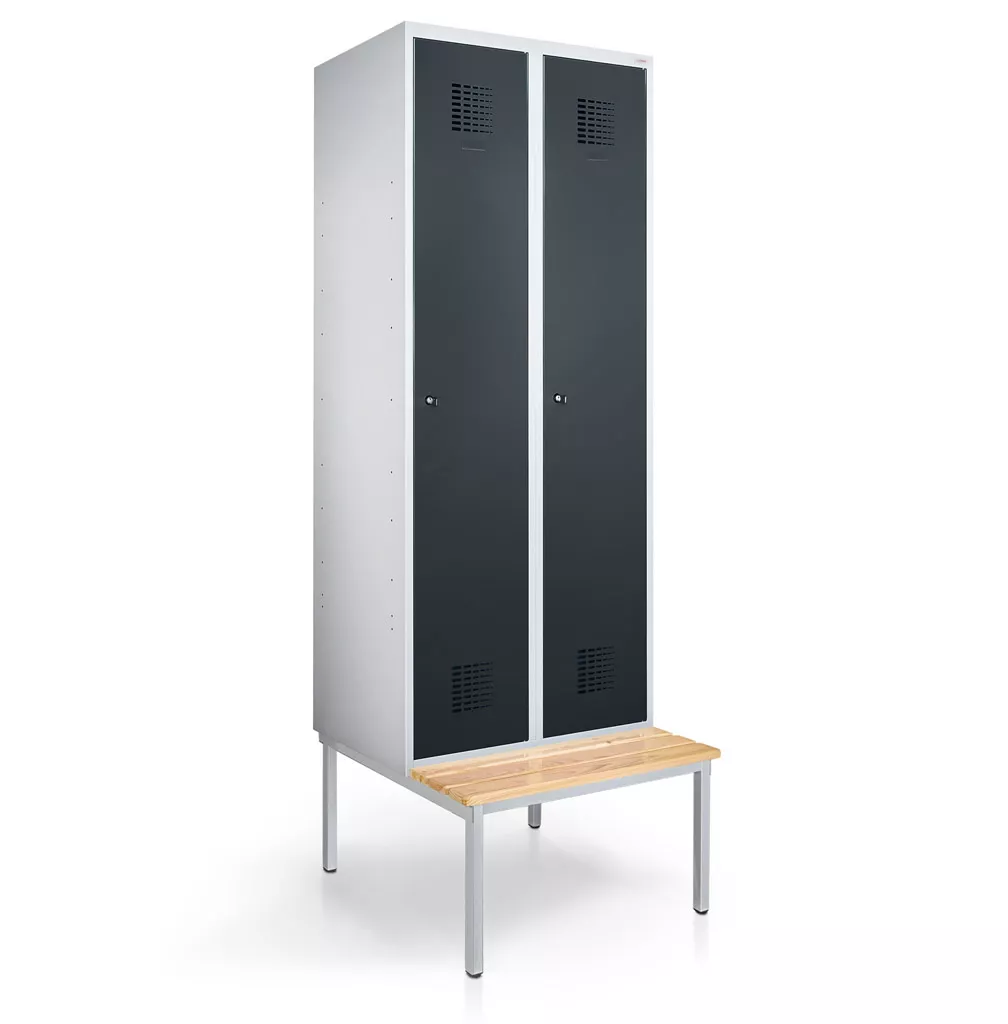 Vestiaire métallique 2 portes - 80 cm de largeur