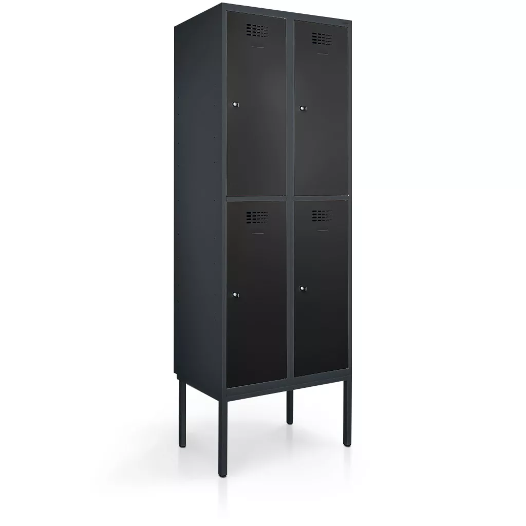 Vestiaire métallique 4 portes - 60 cm de largeur