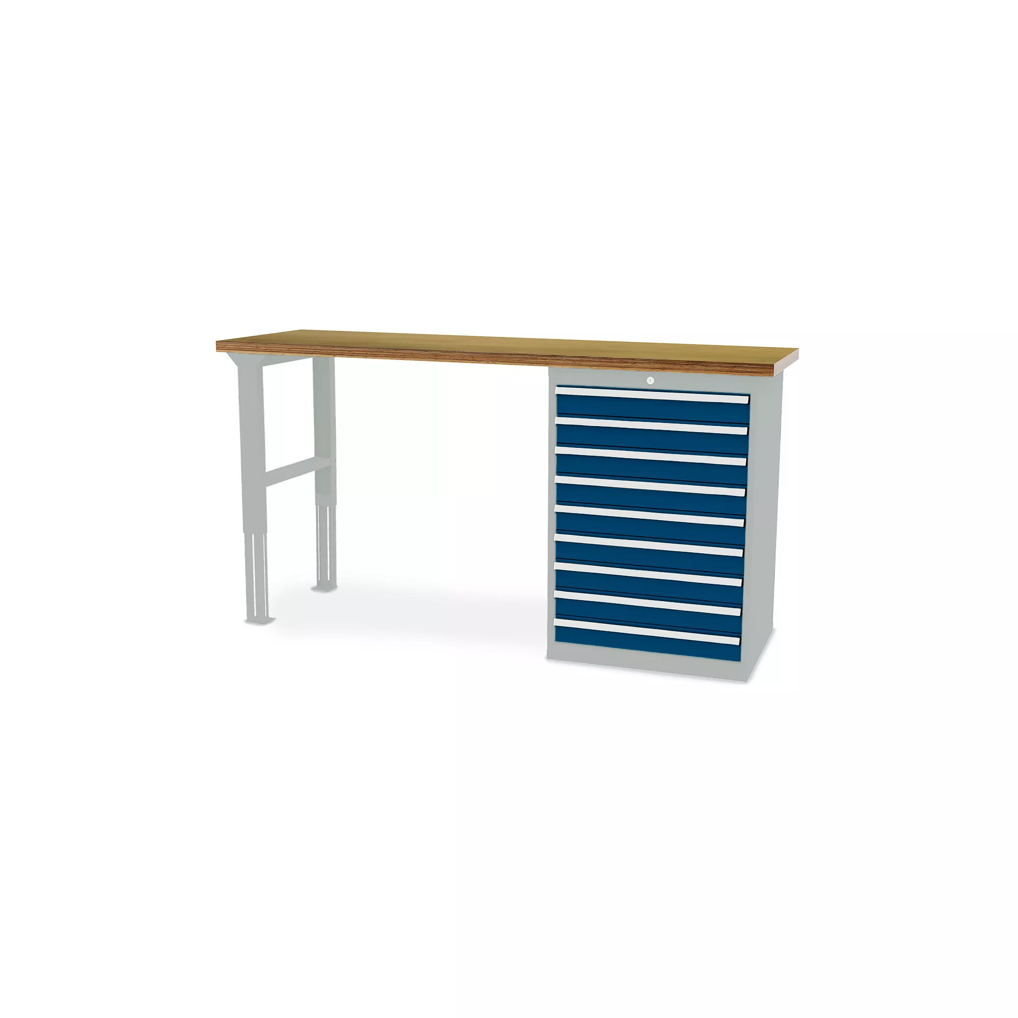 Workbench 9 drawers 2000x600x1060