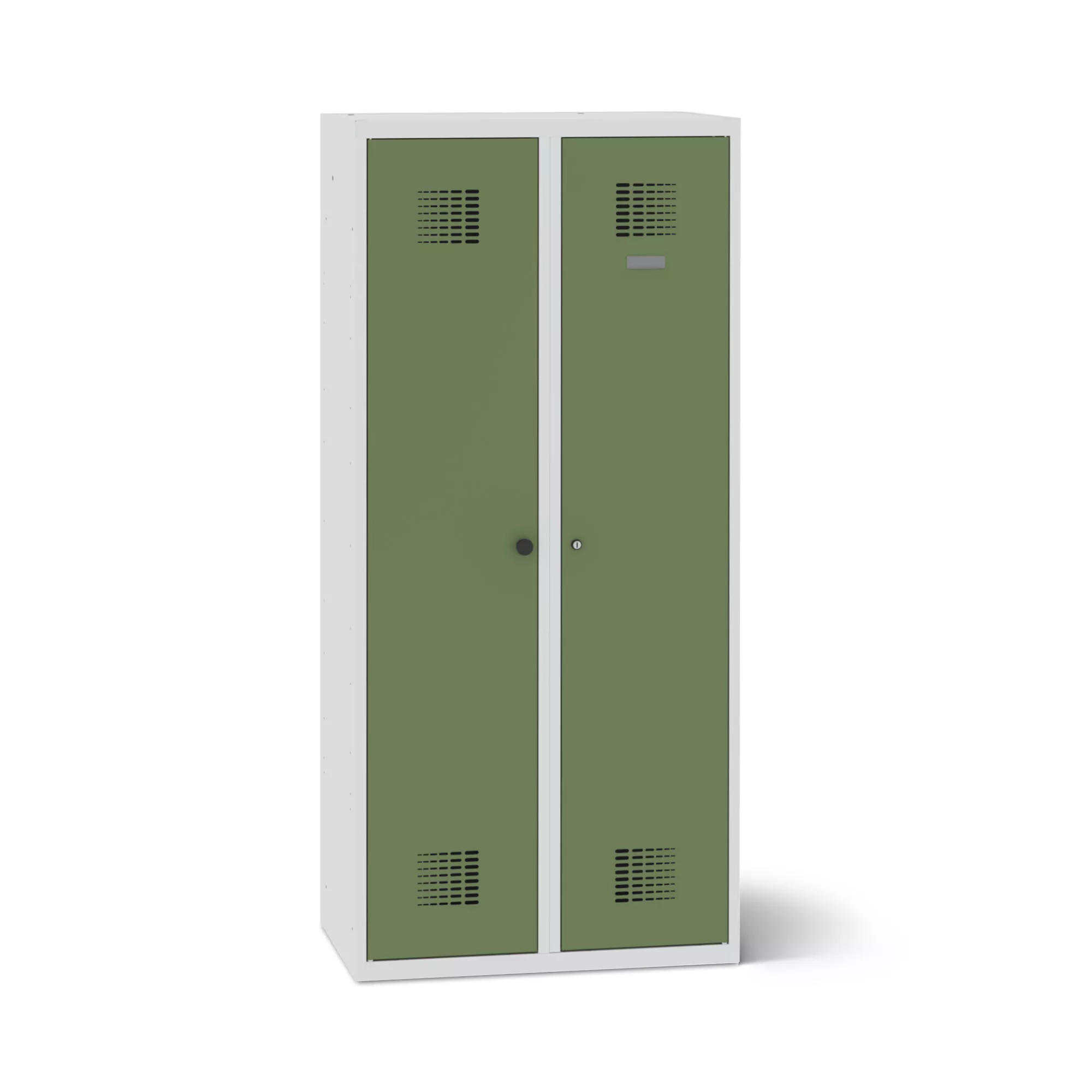 Vestiaire métallique 2 portes - penderie, 60 cm de largeur