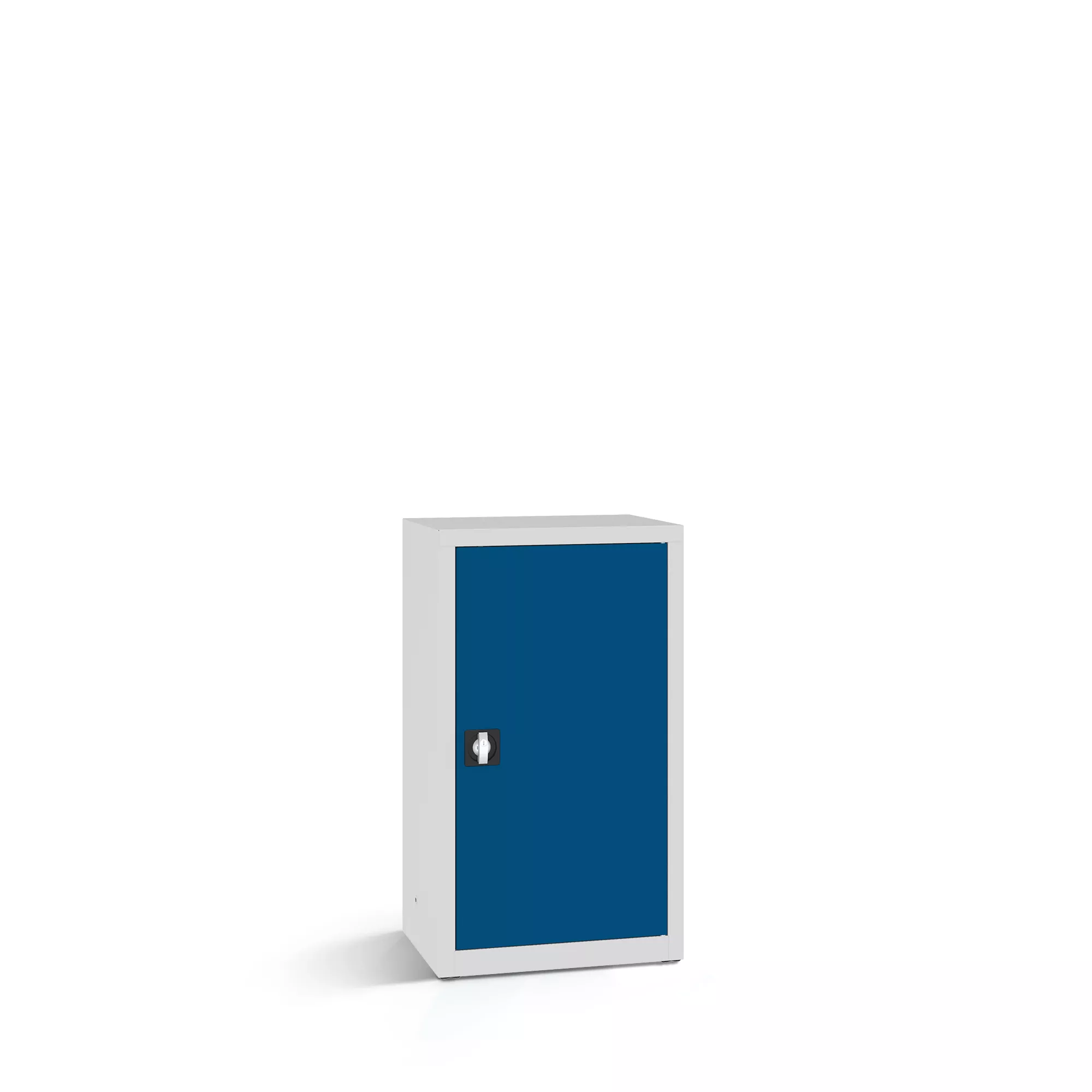 Low metal cabinet with shelves - 60 cm wide