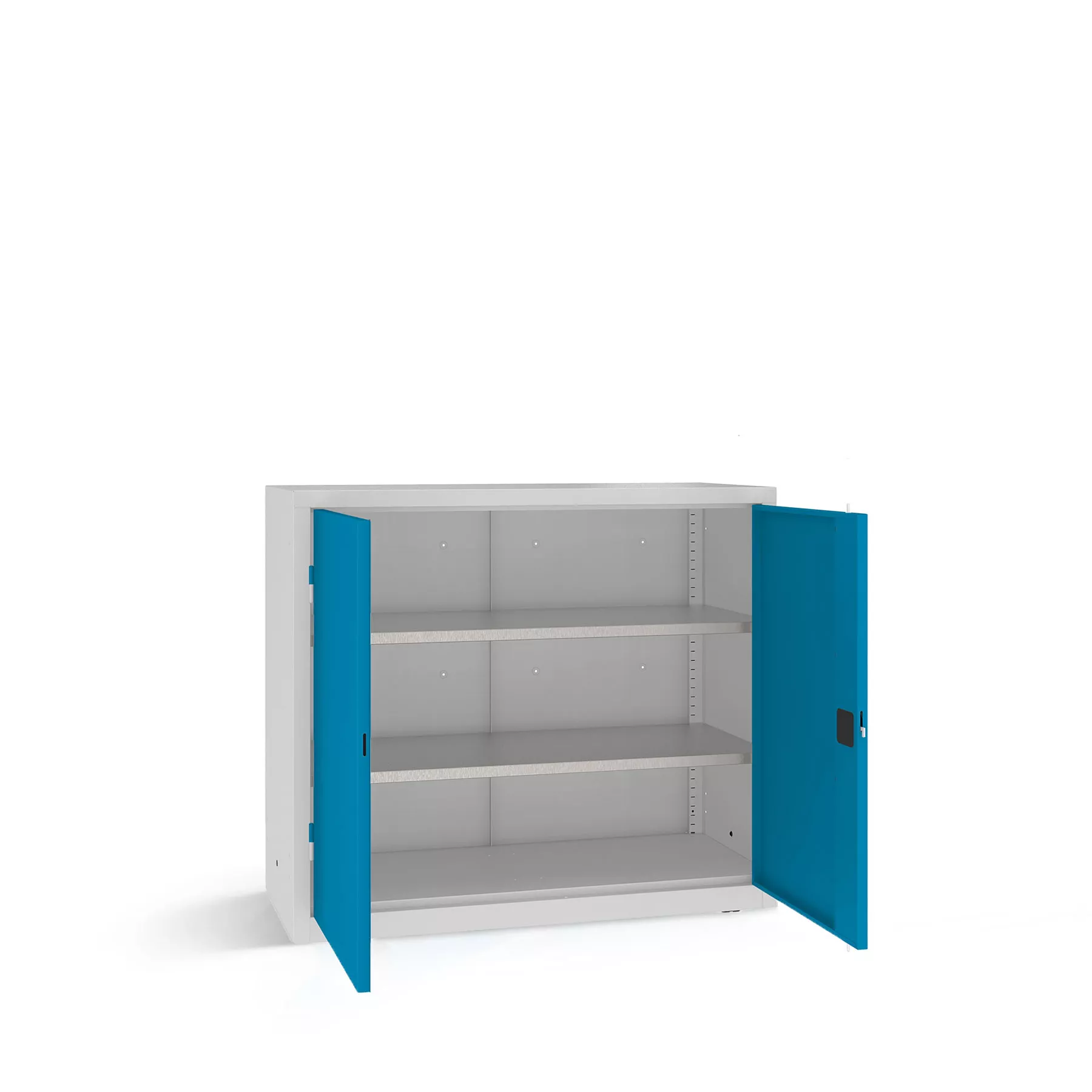 Heavy-duty workshop cabinet with shelves 104 x 120