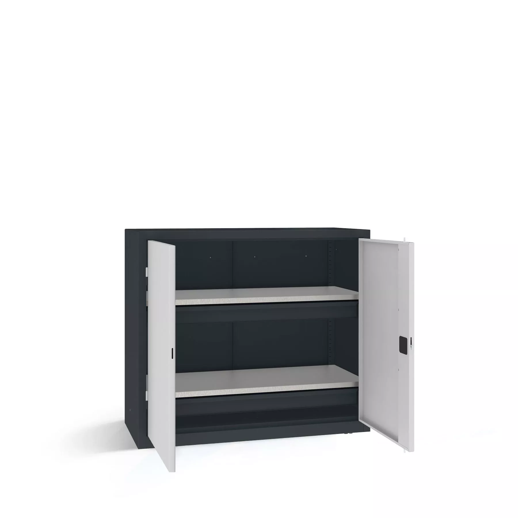 Armoire pour charges lourdes - 2 étagères, 2 tiroirs - 120 cm de largeur