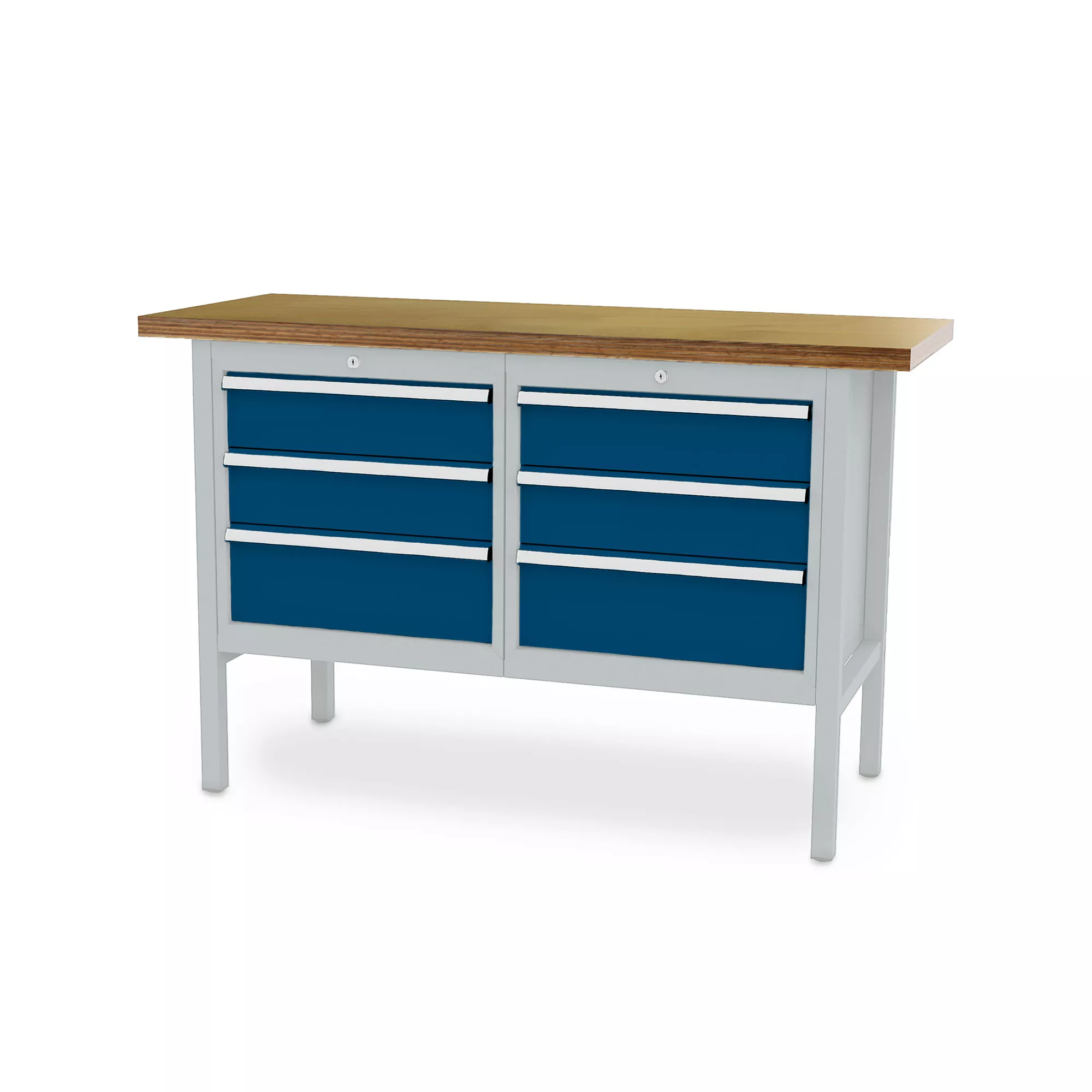 Établi professionnel - 6 tiroirs - 1500 x 600 x 960 mm (L x P x H)