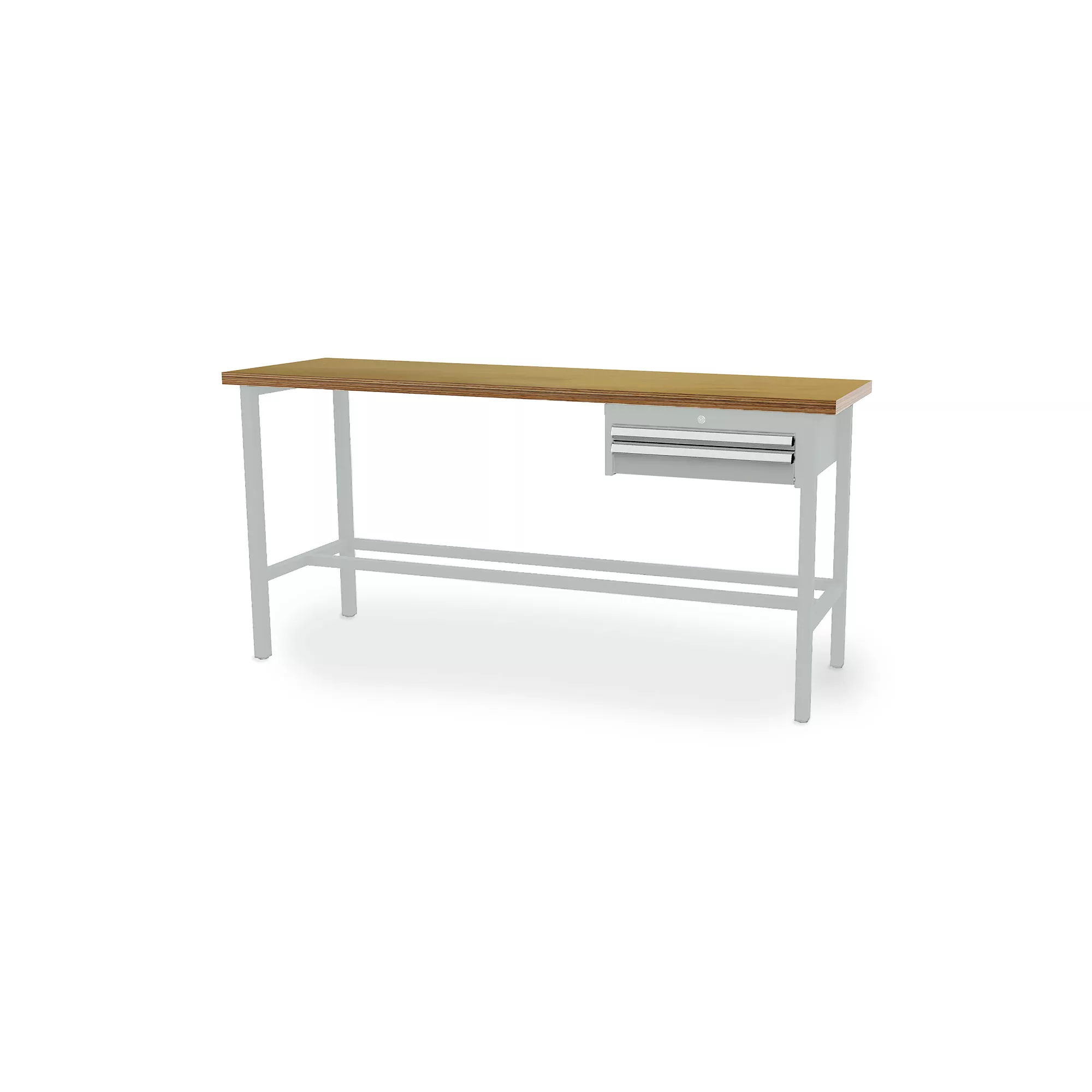 Workshop workbench - 2 drawers - 2000 x 600 x 960 mm (W x D x H)