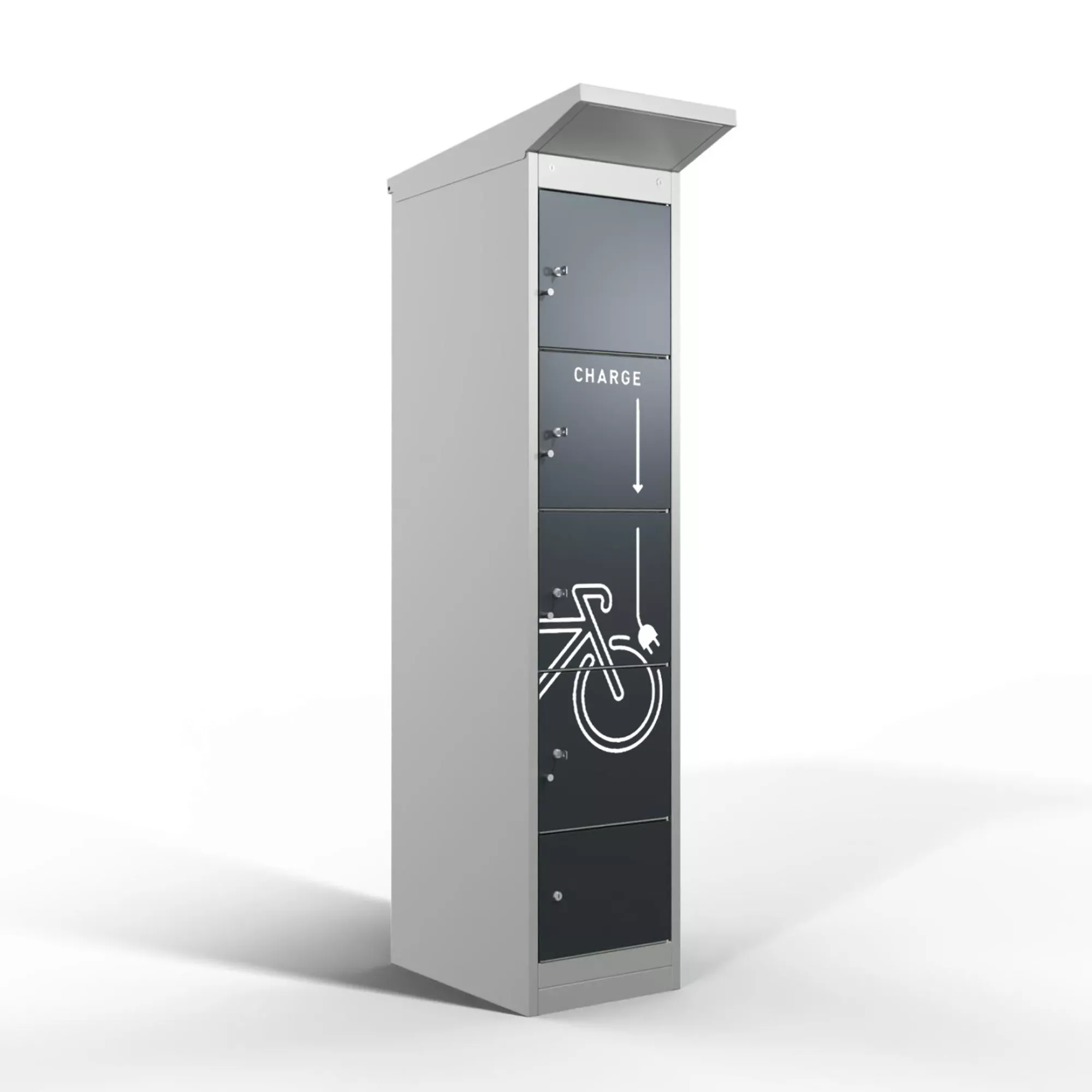 Borne de recharge pour vélos électriques - 4 compartiments