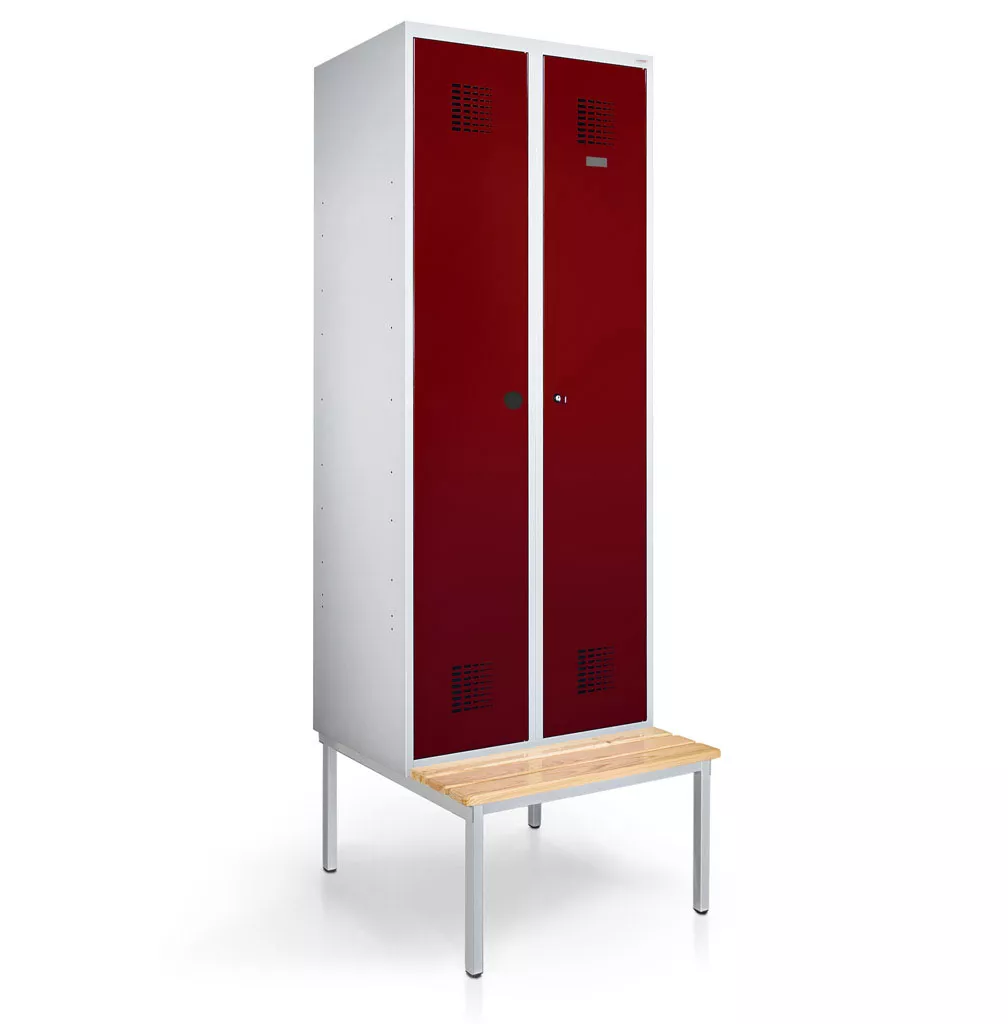 Vestiaire métallique 2 portes - penderie, 80 cm de largeur