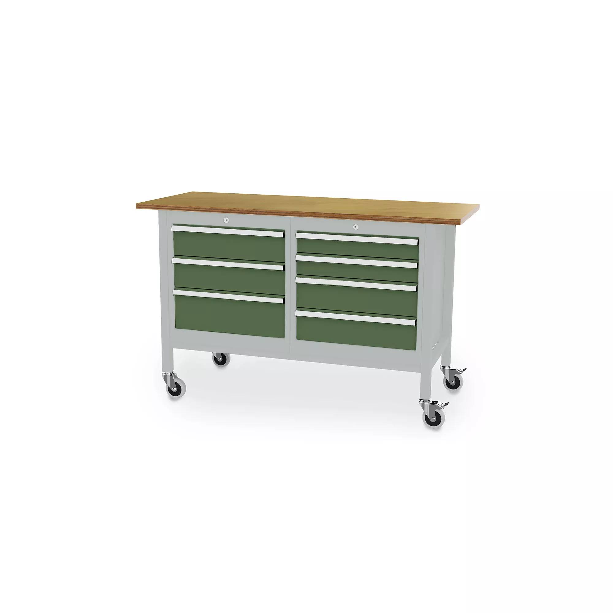 Mobile workbench - 7 drawers - 1500 x 600 x 960 mm (W x D x H)