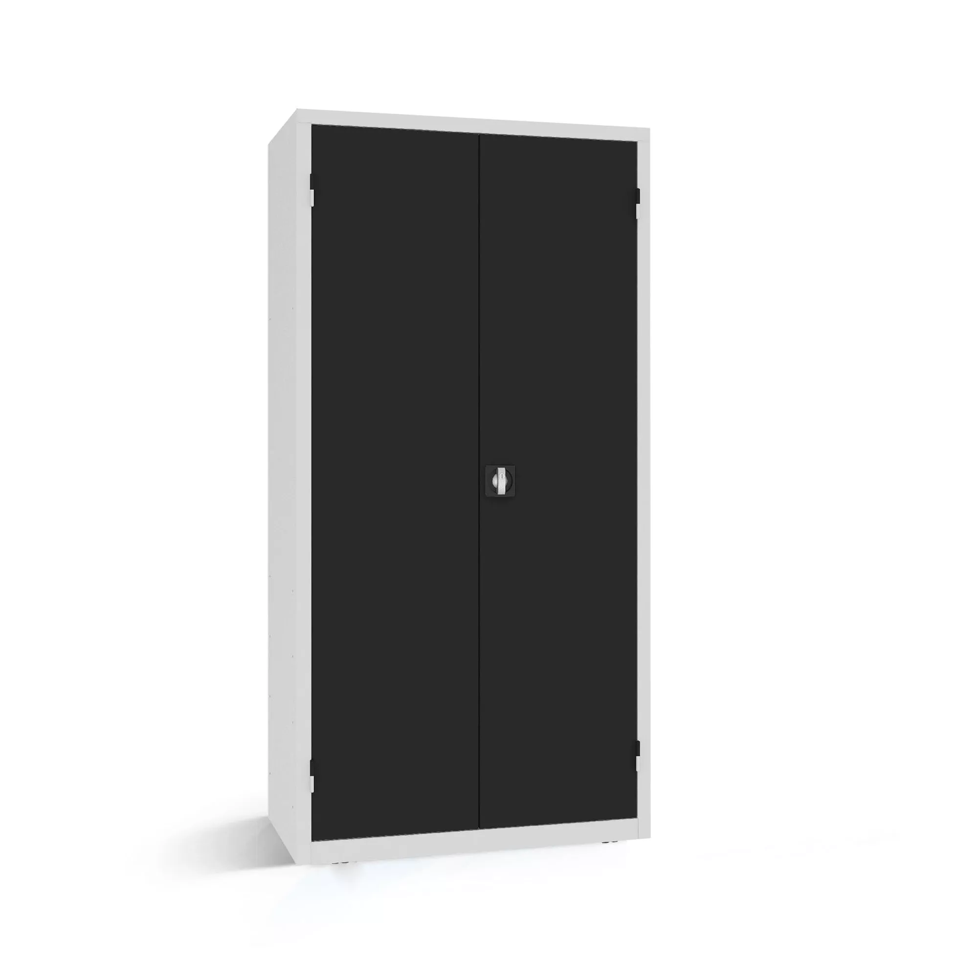 Heavy-duty workshop cabinet with 2 drawers 2 shelves and tool panel 199 x 100