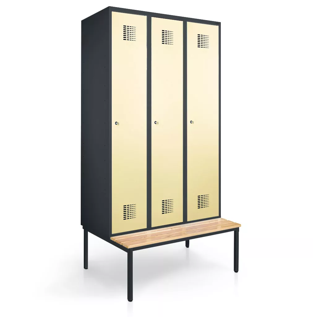 Clothes locker 3 doors width 90 cm