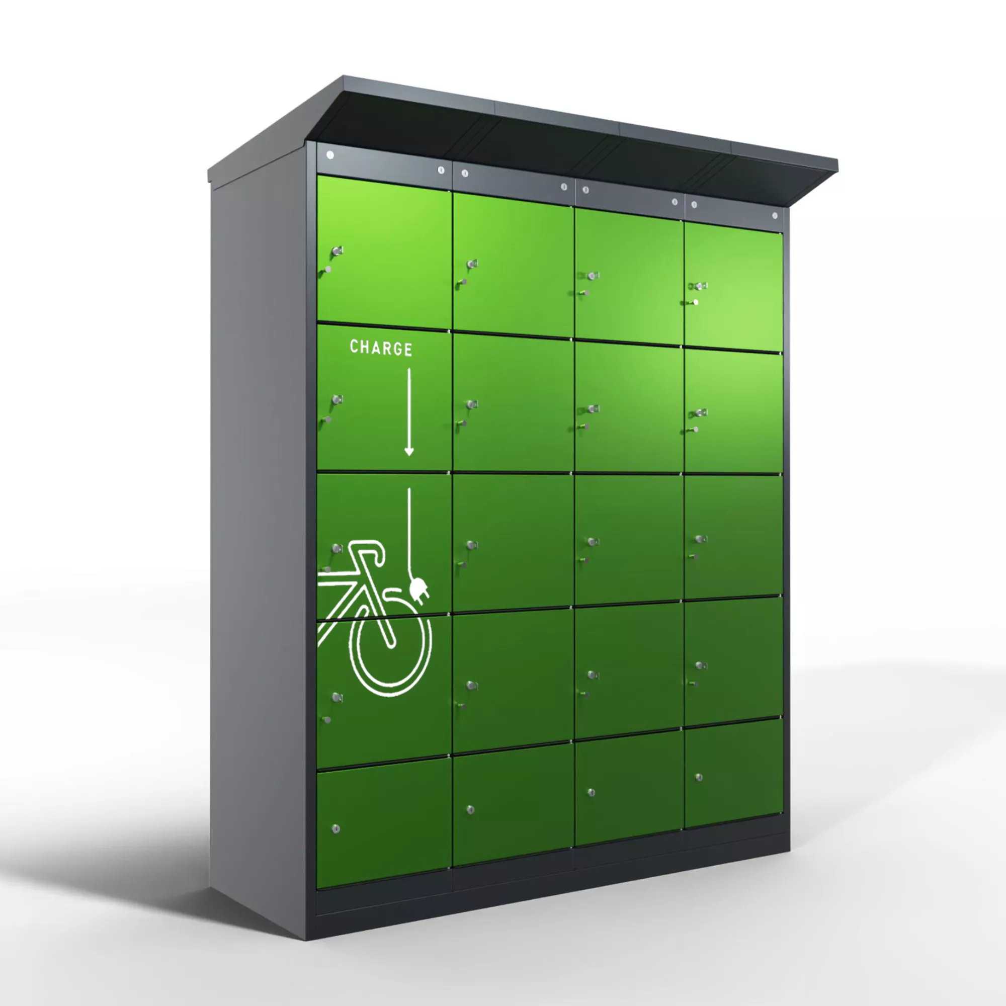 Borne de recharge pour vélos électriques - 16 compartiments